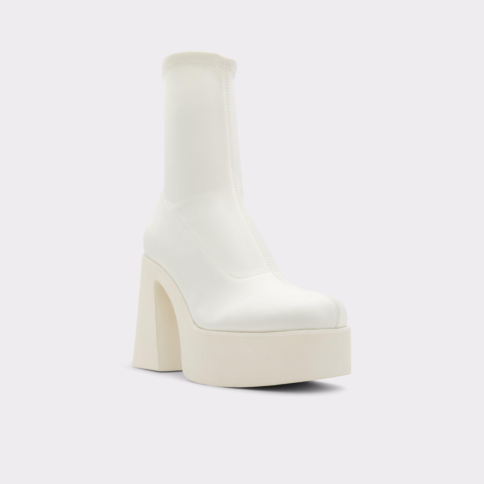 ALDO Grandstep - Women's Dress Boot - White, Size 10 Product Image