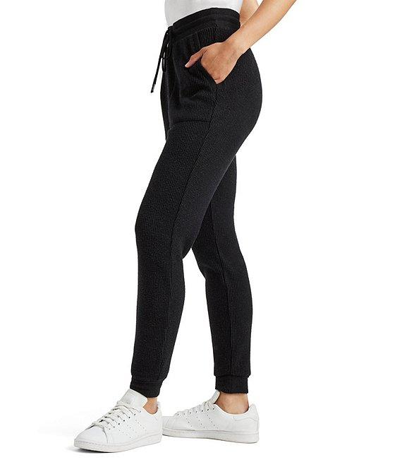 Splendid London Lounge Waffle Knit High Rise Tie Front Full Length Jogger Product Image