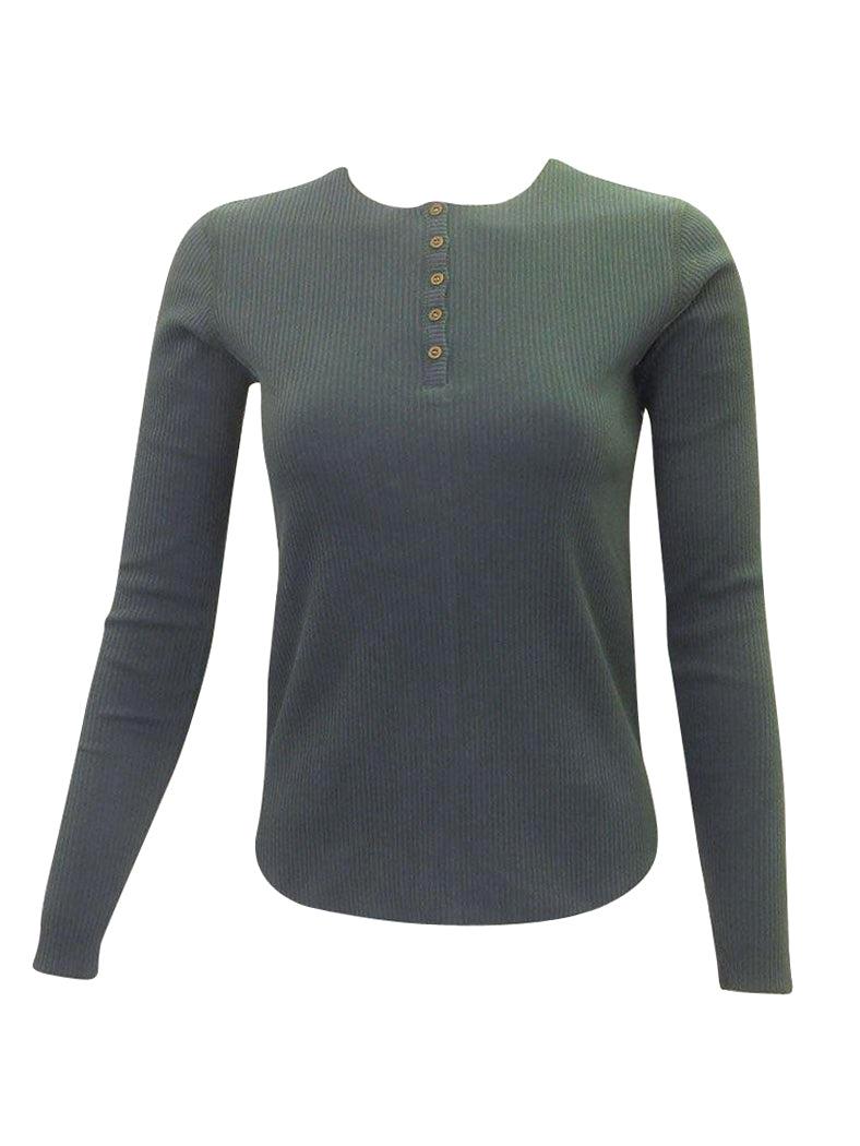 FYI Ribbed Henley Product Image