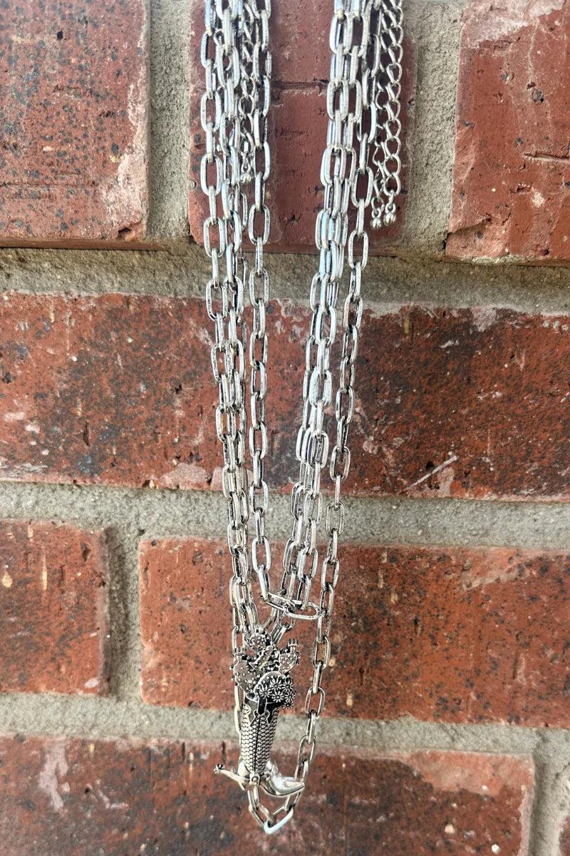 Sterling Kreek Head Over Boots Necklace Product Image