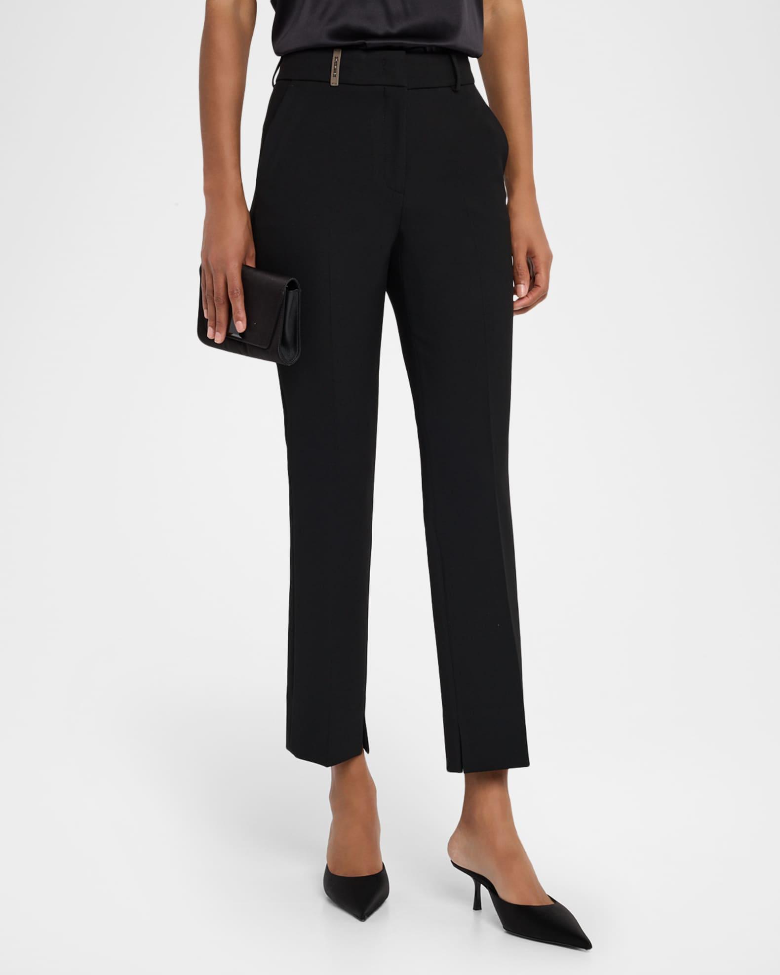 Cropped Slim-Fit Pants Product Image
