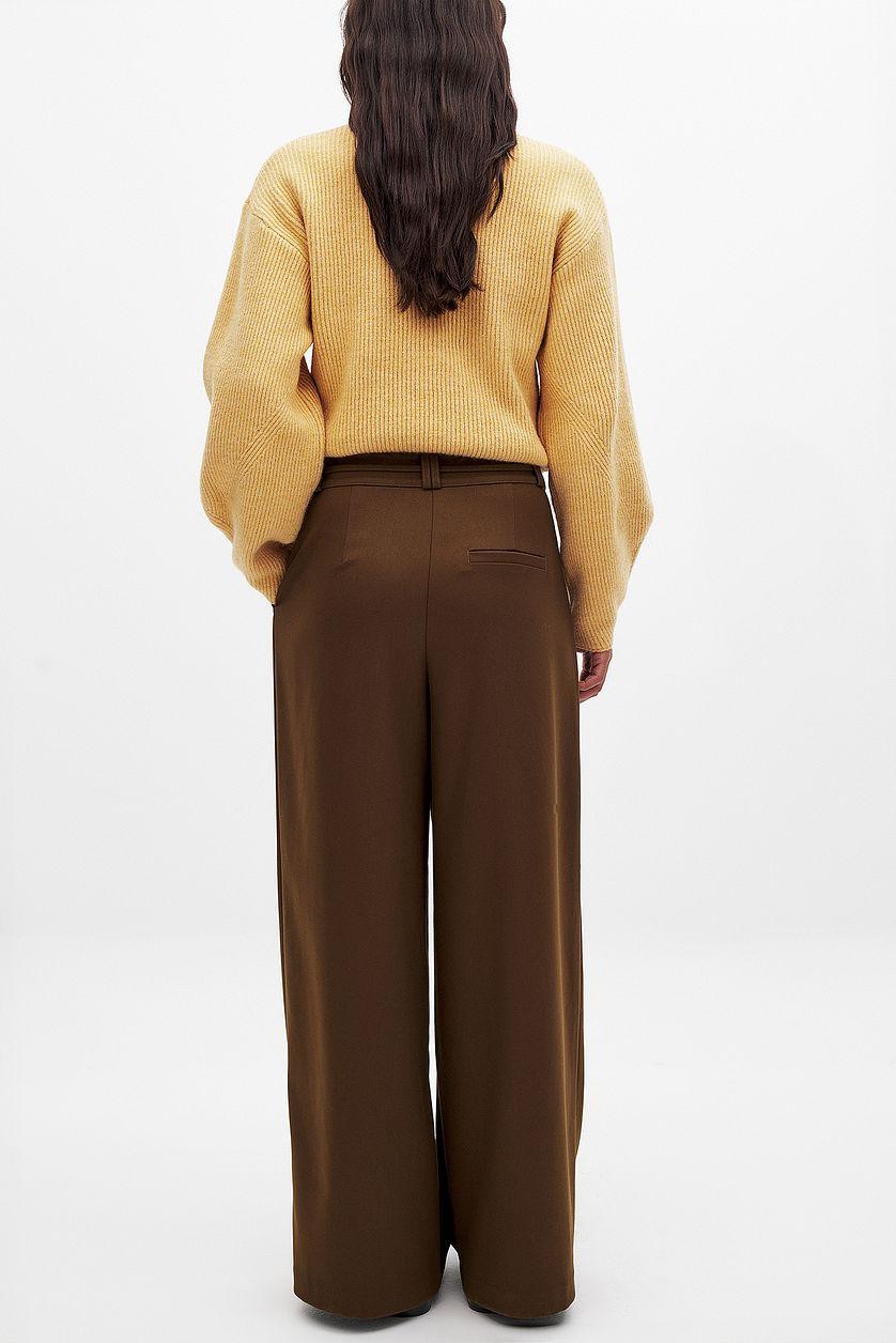 Wide Leg High Waist Trousers Product Image