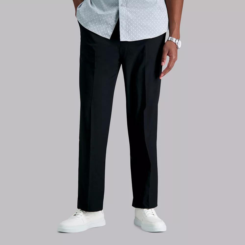 Big & Tall Haggar® Premium Comfort Expandable-Waist Classic-Fit Stretch Flat-Front Dress Pants, Men's,  Product Image