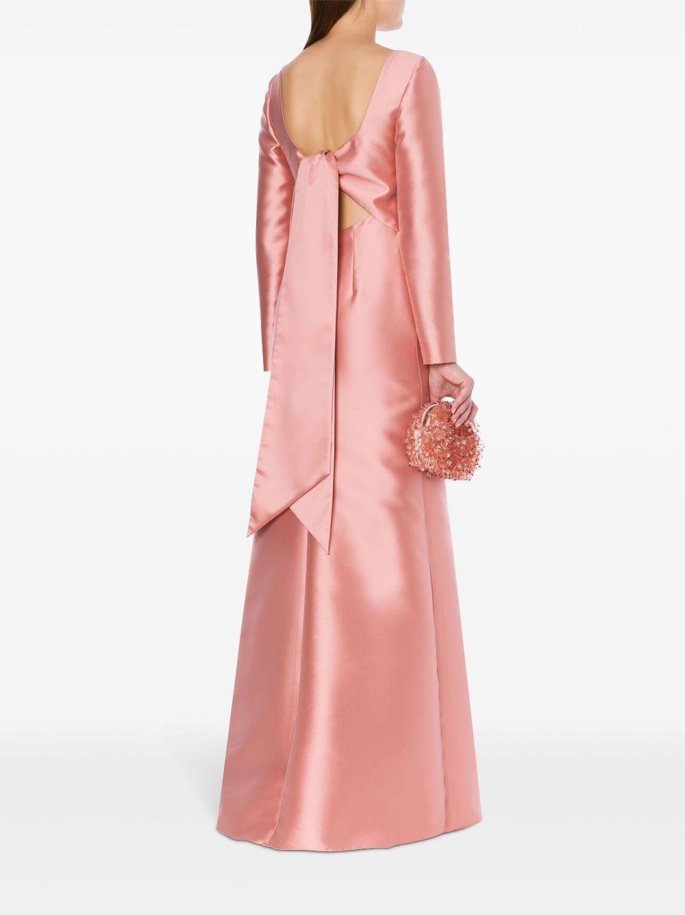 long sleeve satin dress Product Image