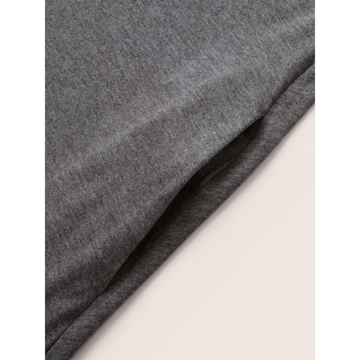 Plus Size Gray Supersoft Essentials Solid Pocket Adjustable Straps Jumpsuit Women Leisure Sleeveless Non Casual Loose Jumpsuits BloomChic 28/5X Product Image