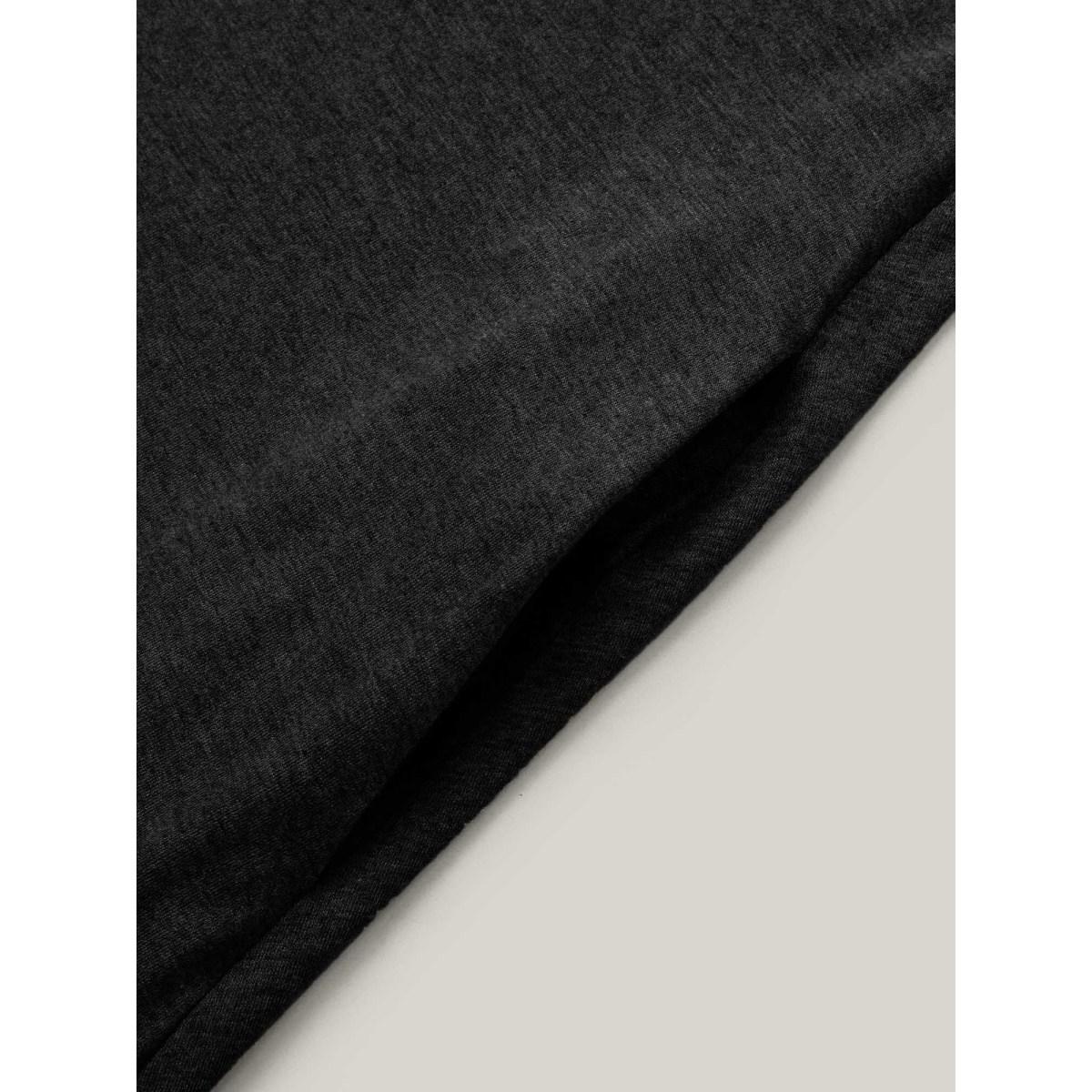 Plus Size Black Supersoft Essentials Solid Pocket Adjustable Straps Jumpsuit Women Leisure Sleeveless Non Casual Loose Jumpsuits BloomChic 30/6X Product Image