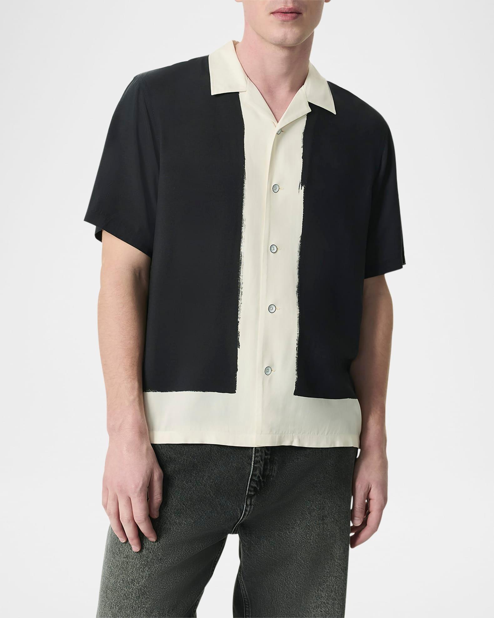 Men's Avery Painterly Print Camp Shirt Product Image