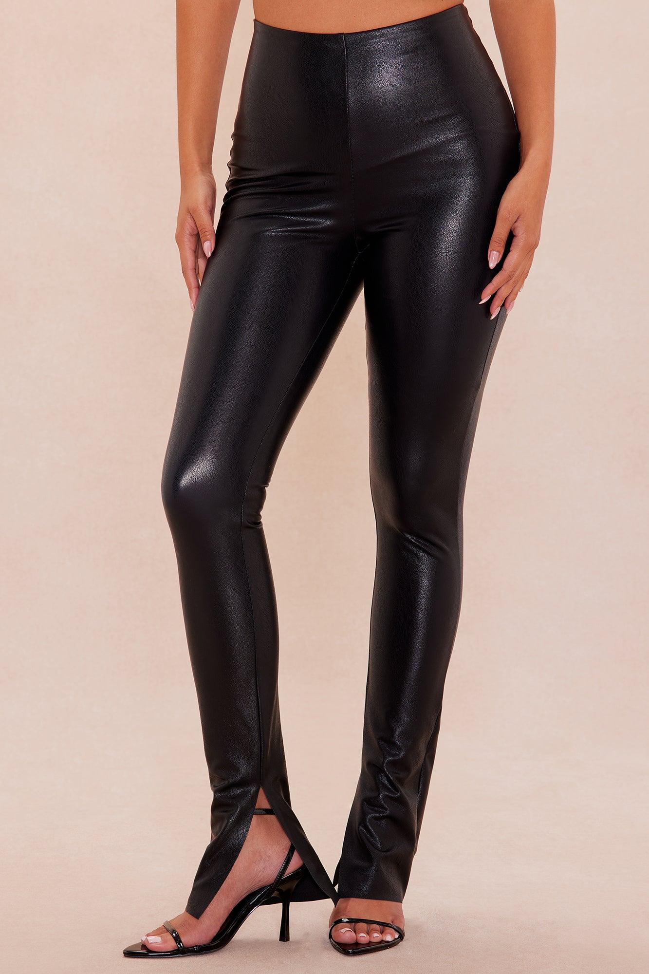 Xena Faux Leather Pant - Black Female Product Image