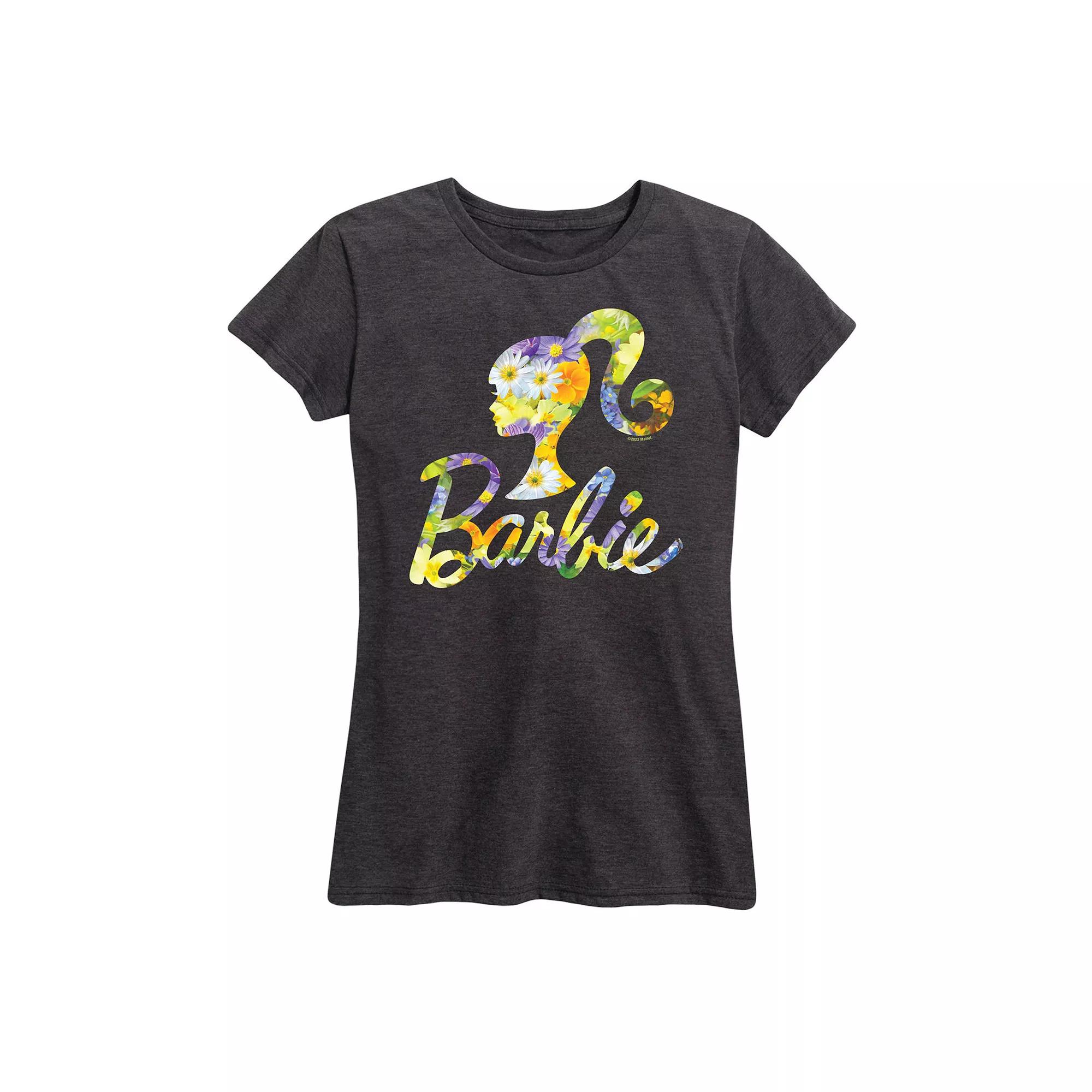 Women's Barbie® Logo Shamrock Pattern Graphic Tee,  Product Image