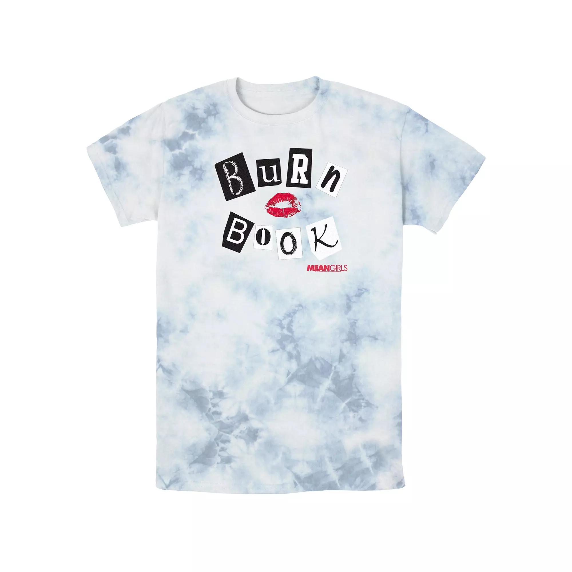 Men's Mean Girls Burn Book Cover Bombard Wash Graphic Tee,  Product Image