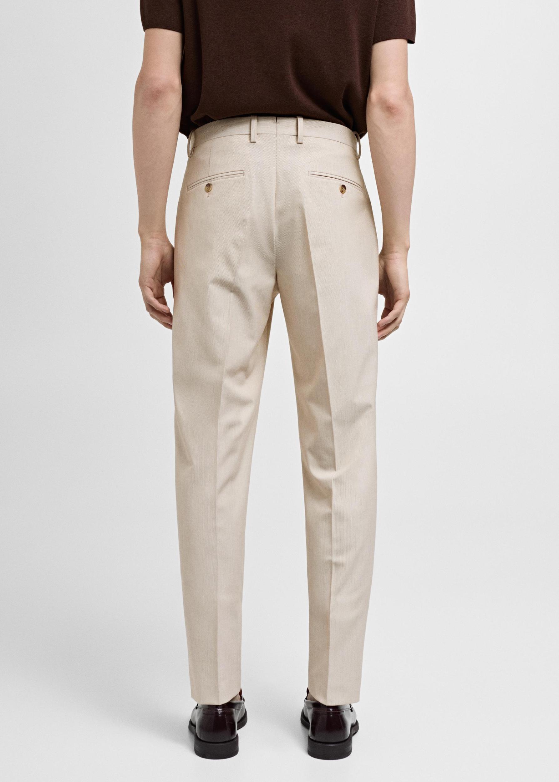 Stretch-fabric slim-fit suit pants - Men | MANGO USA Product Image