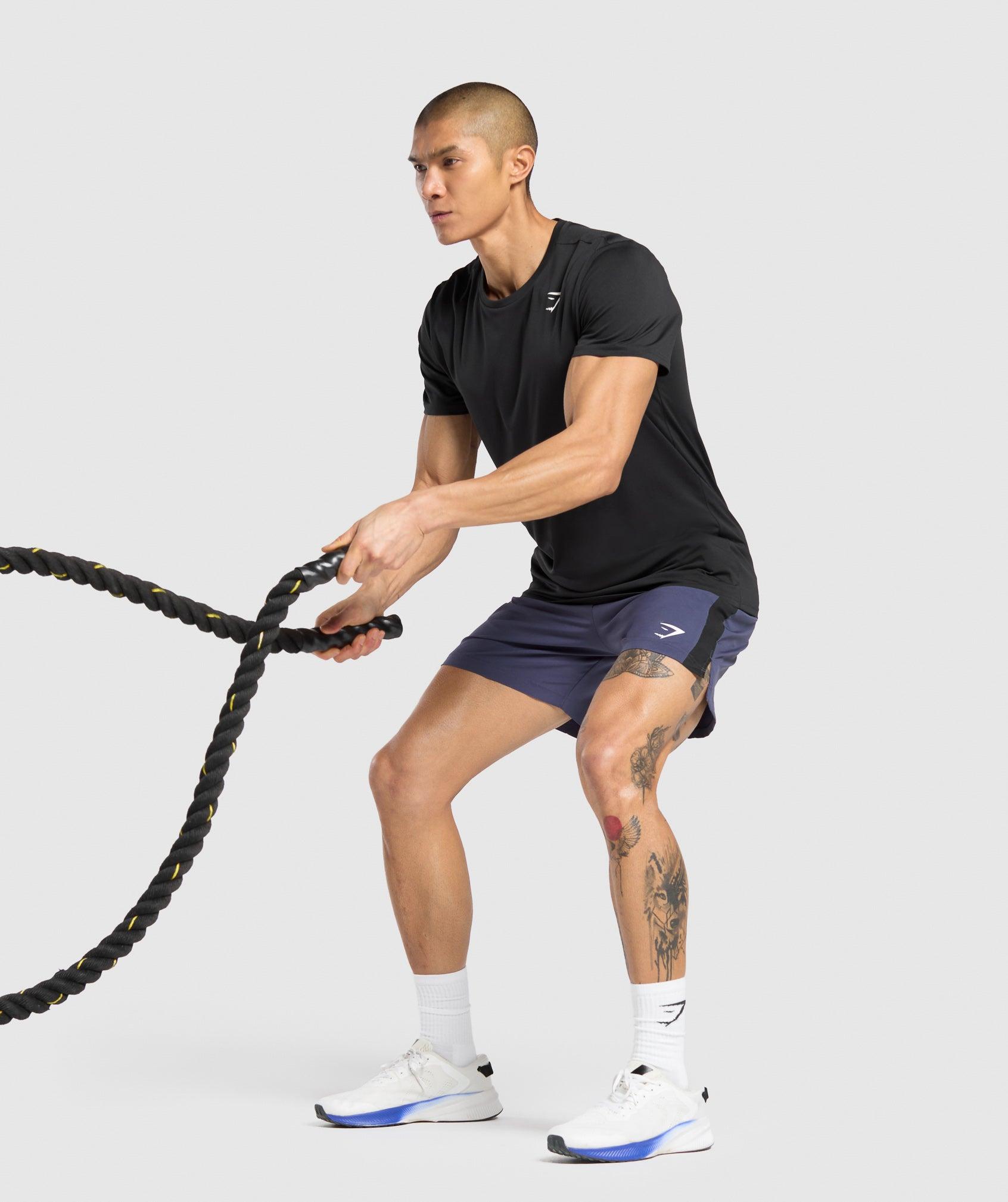 Gymshark Sport  7" Shorts - Weighted Purple/Black Male Product Image