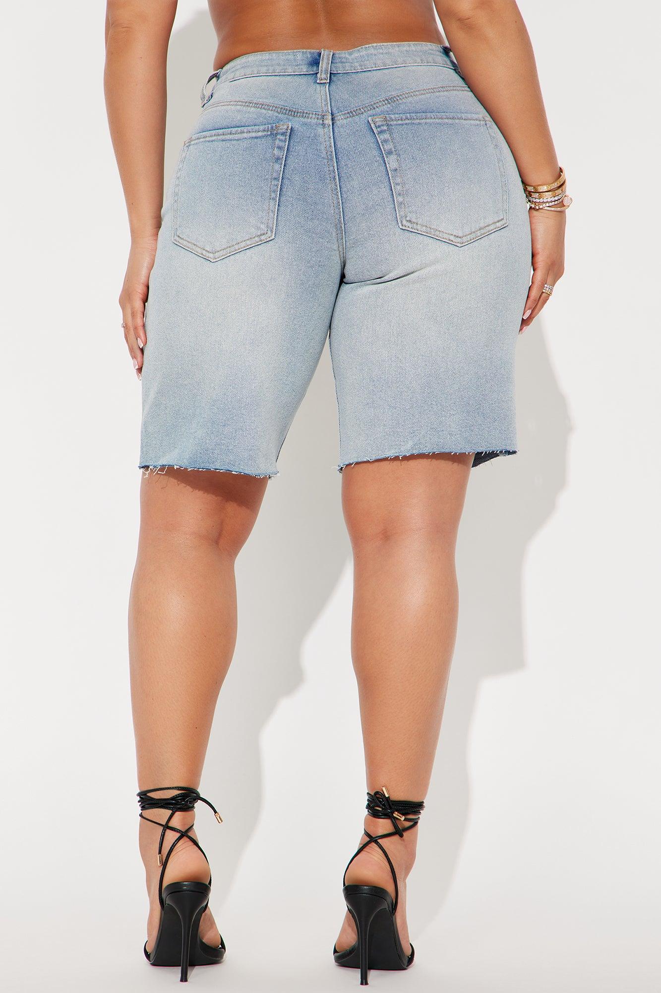 Keep Cool Denim Bermuda Short - Light Wash Product Image