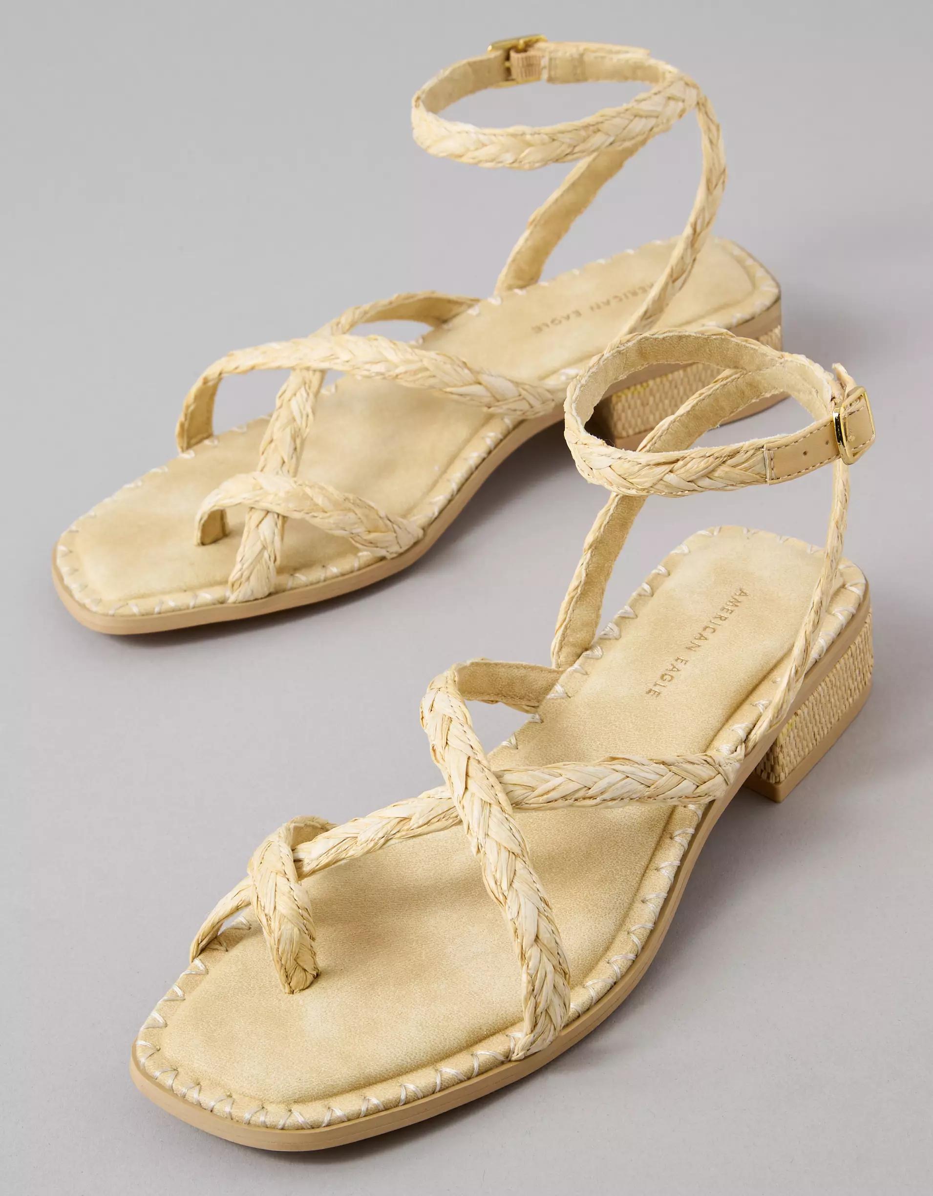 AE Strappy Raffia Sandal Product Image