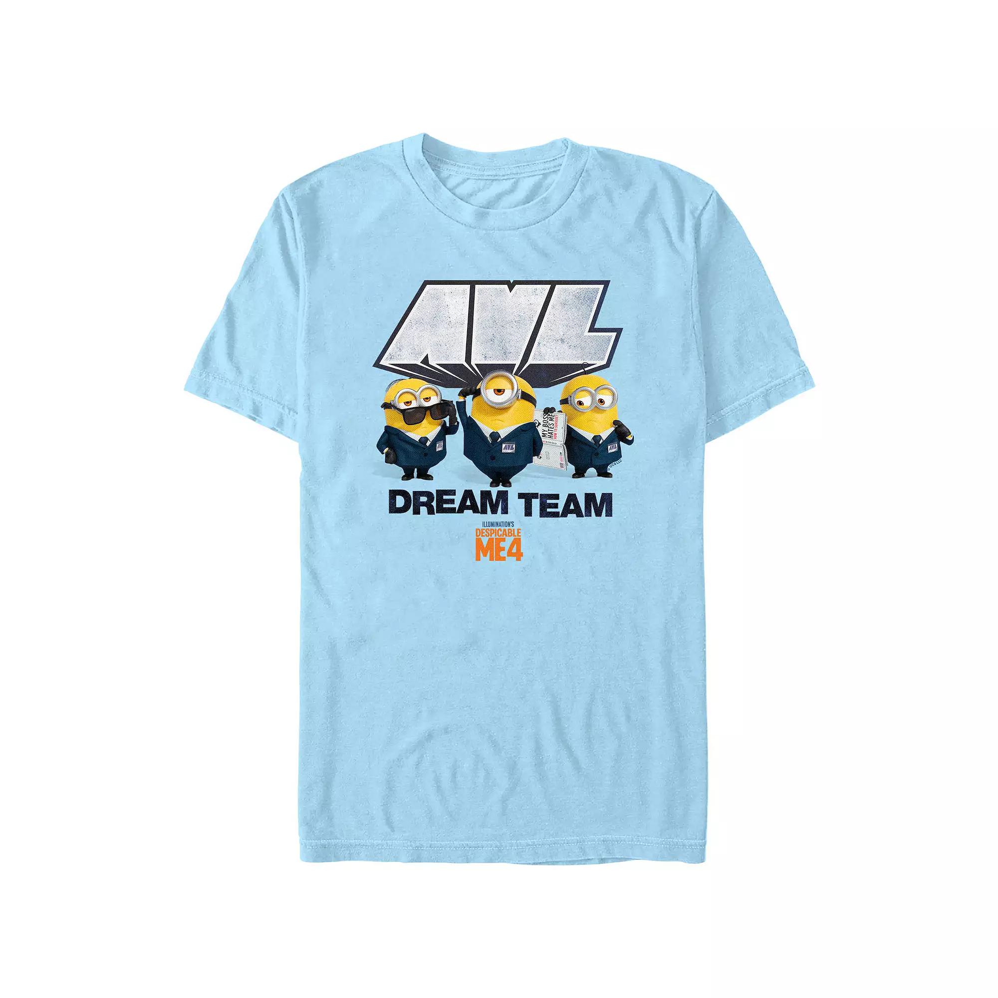 Men's Despicable Me 4 AVL Dream Team Graphic Tee, Size: Large, Light Blue Product Image