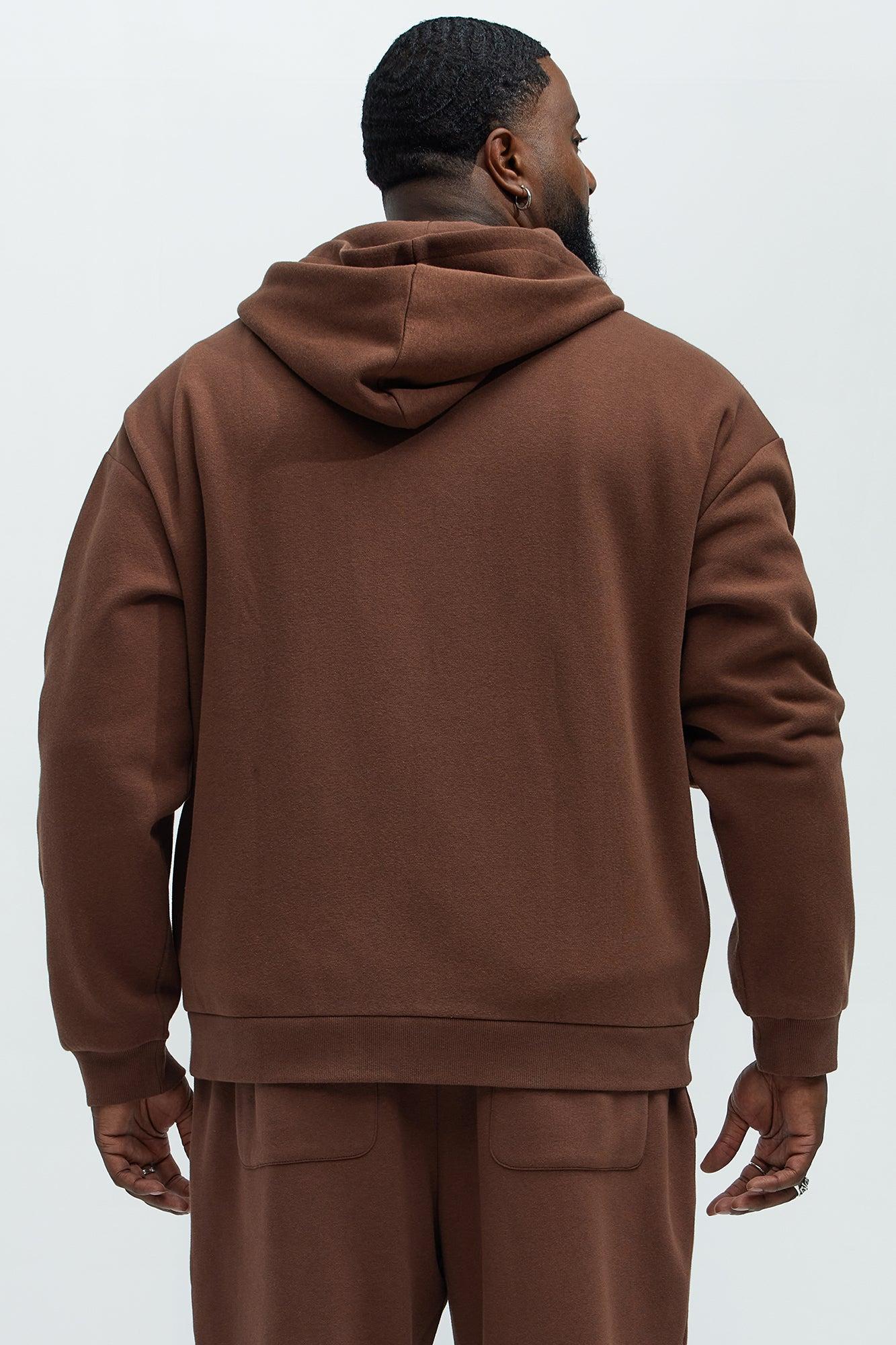 Tyson City of NY Zip Up Hoodie - Brown Product Image