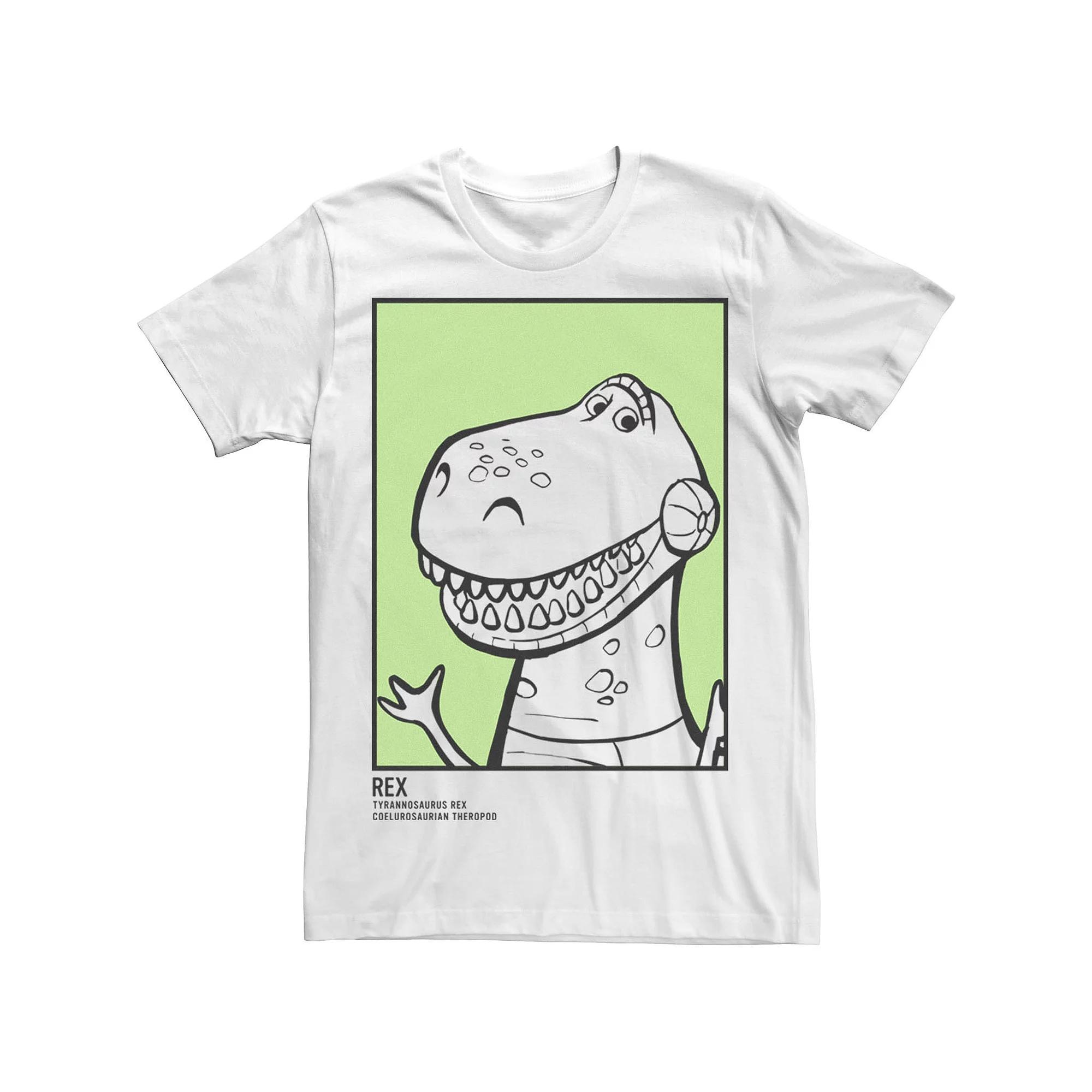 Men's Toy Story 4 Rex ID Card Panel Tee, Size: XXL, White Product Image
