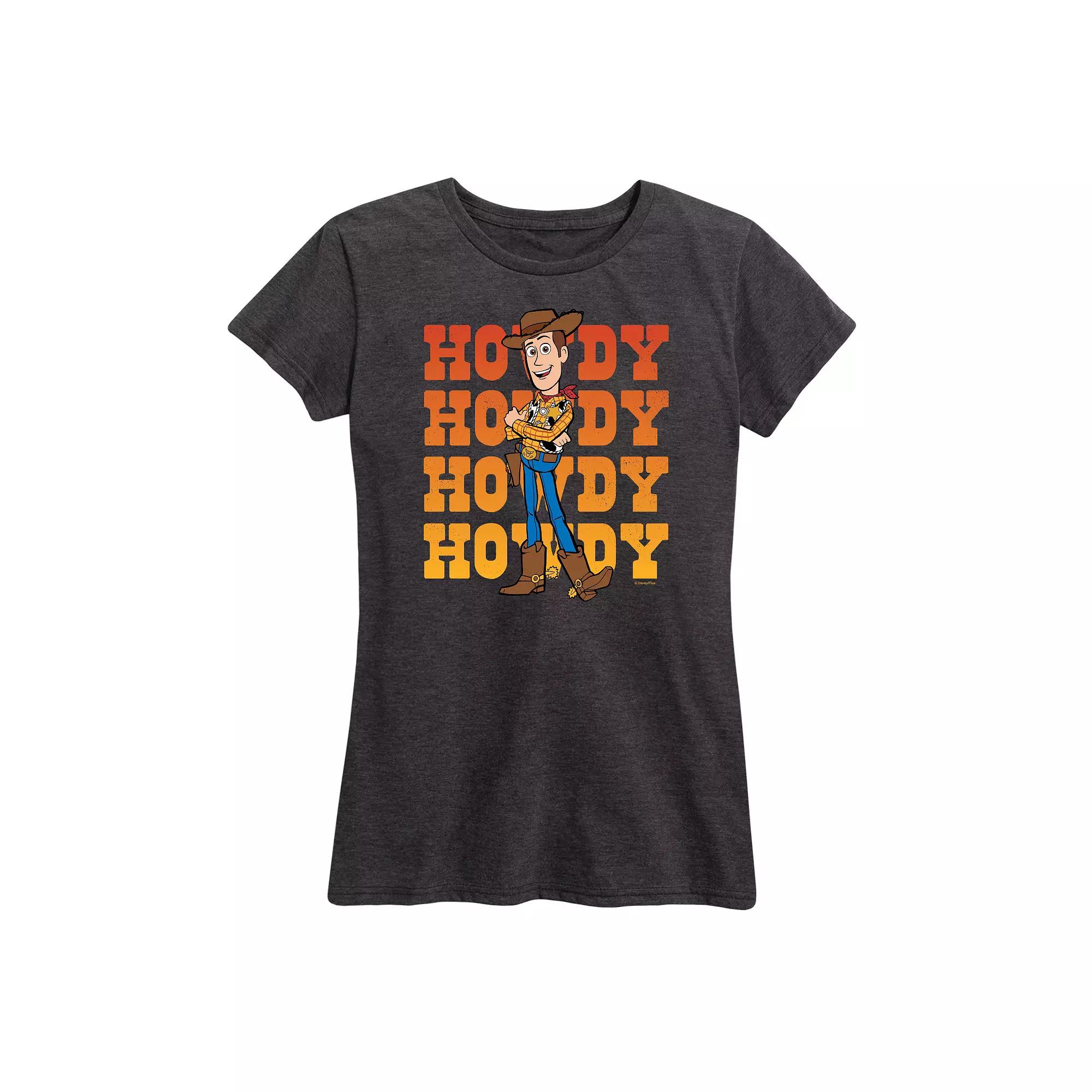 Disney / Pixar's Toy Story Woody Women's Howdy Graphic Tee, Girl's,  Product Image