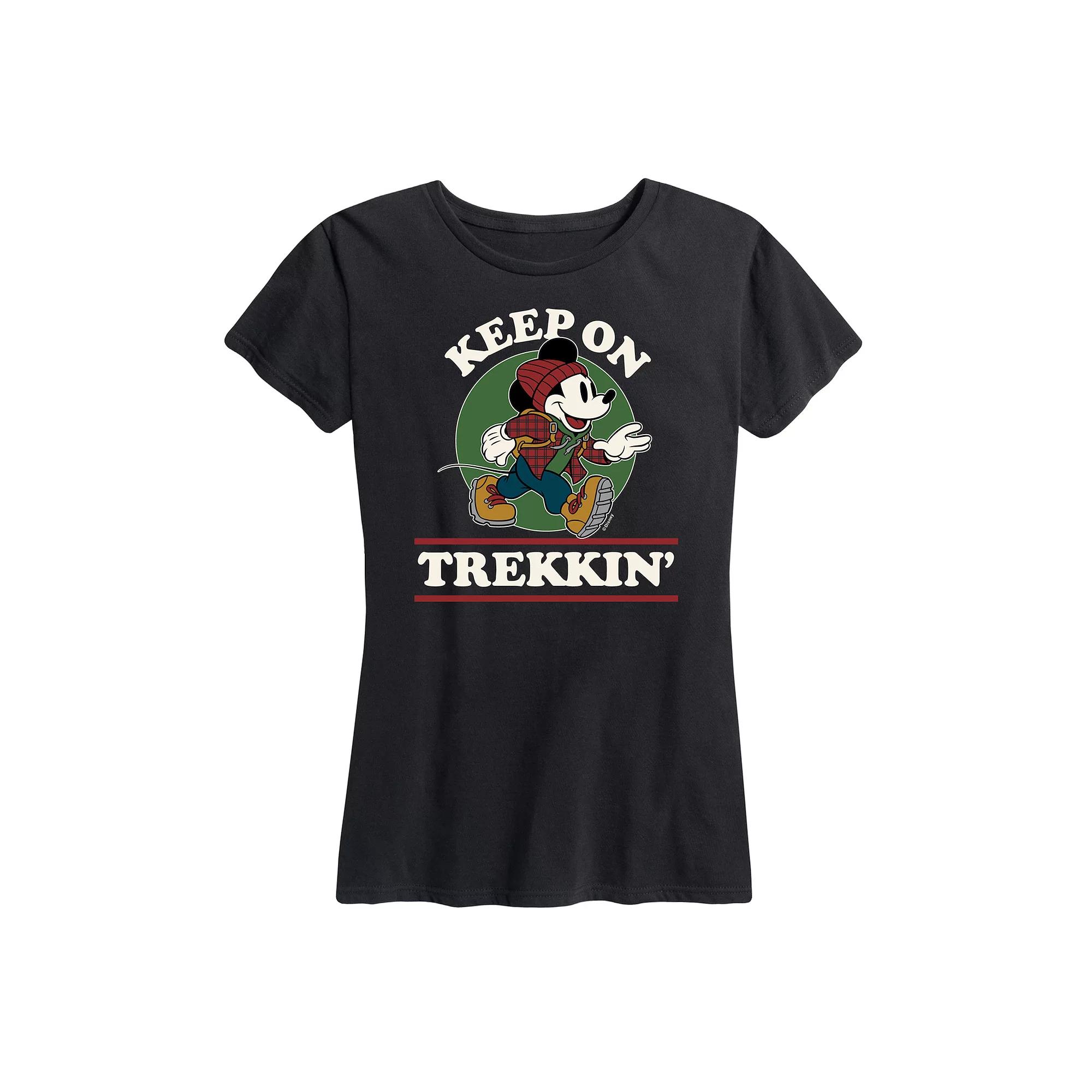 Disney's Mickey Mouse Women's Keep On Trekkin' Graphic Tee,  Product Image