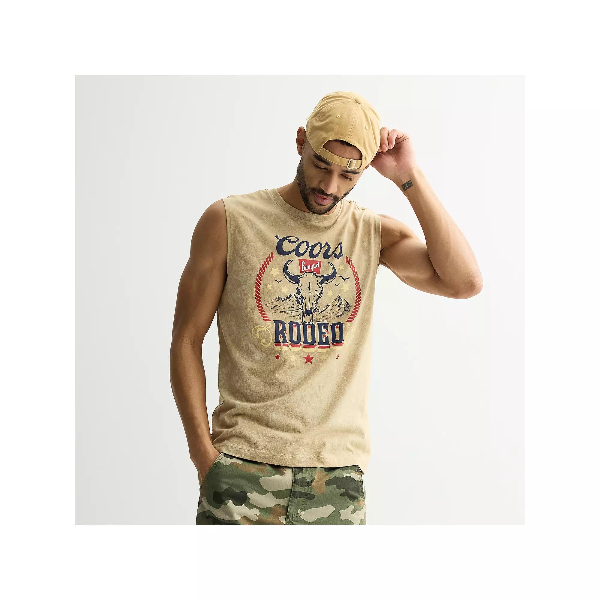 Men's Coors Rodeo Sleeveless Graphic Tee, Size: Medium Product Image