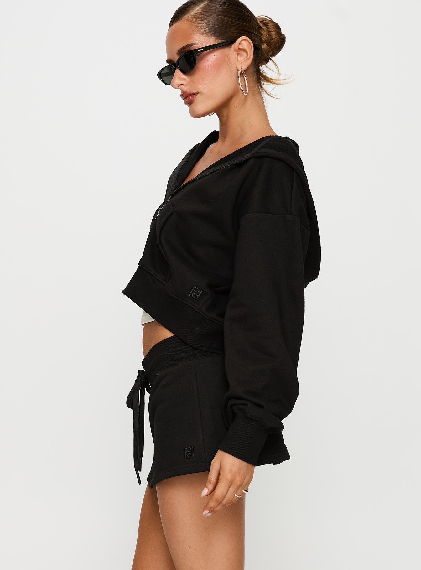 Down Low Fleece Skort Black Product Image