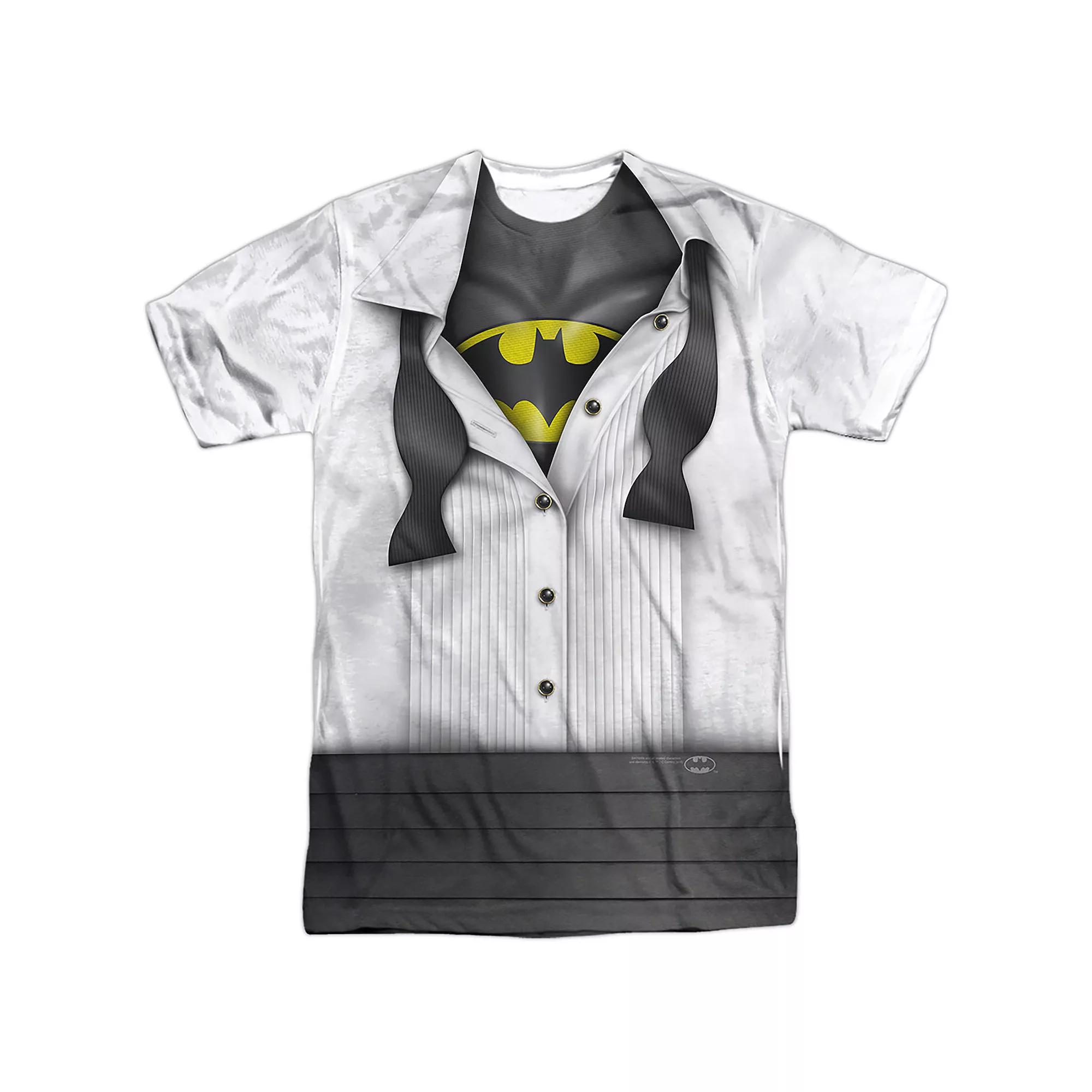 Men's Batman I'm Batman Shirt and Tie Sublimated Graphic Tee,  Product Image