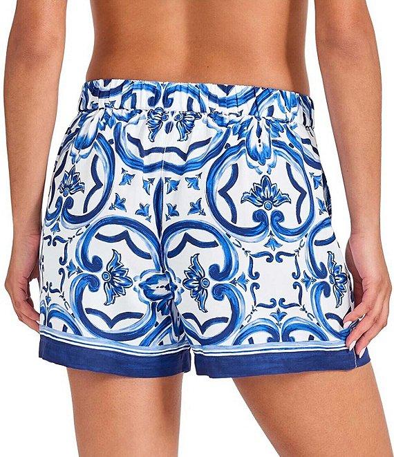 Tommy Bahama Terrazzo Tile Drawstring Tie Waist Pull-On Short Swim Cover-Up Product Image