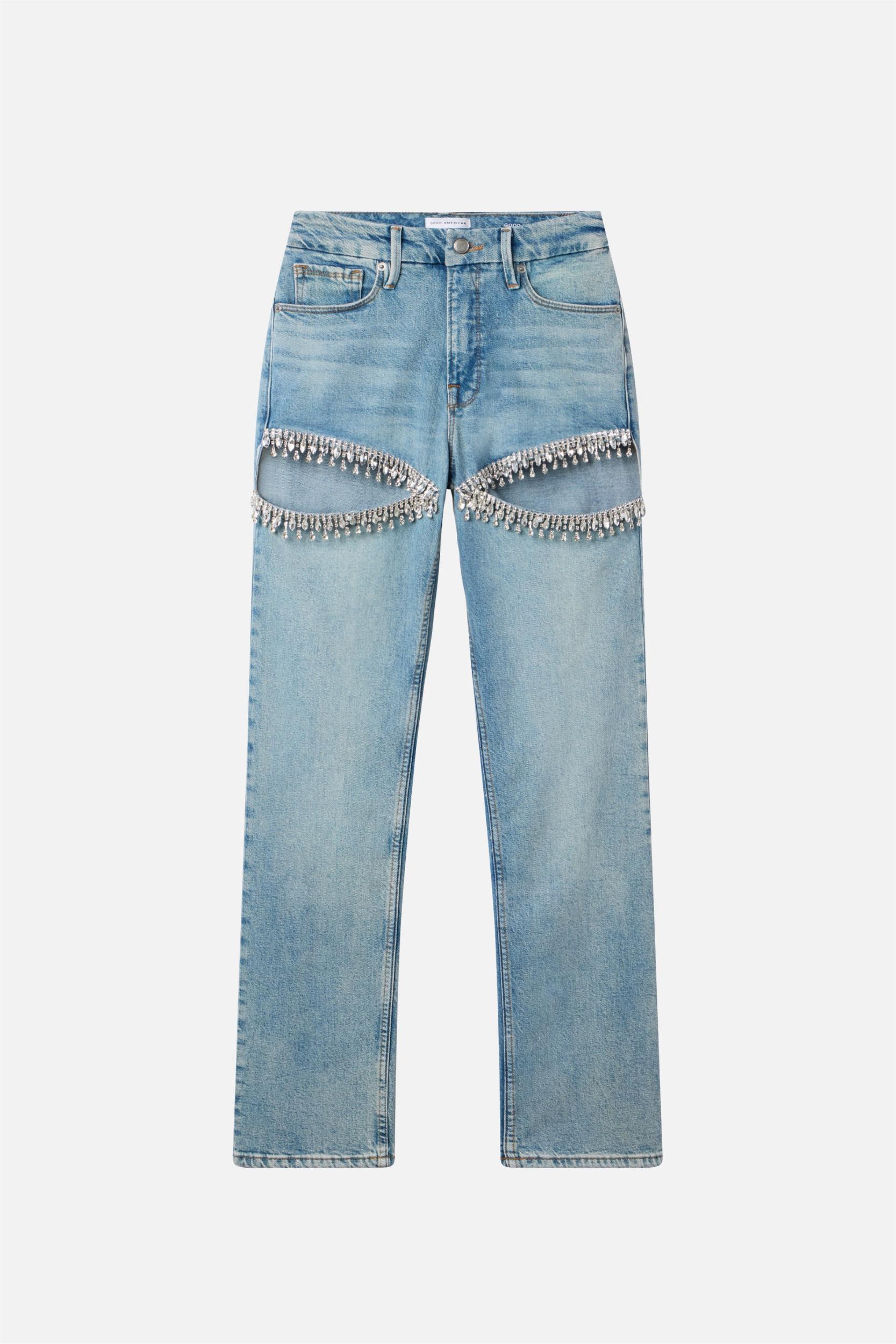 GOOD ICON STRAIGHT DIAMOND JEANS | INDIGO357 Product Image