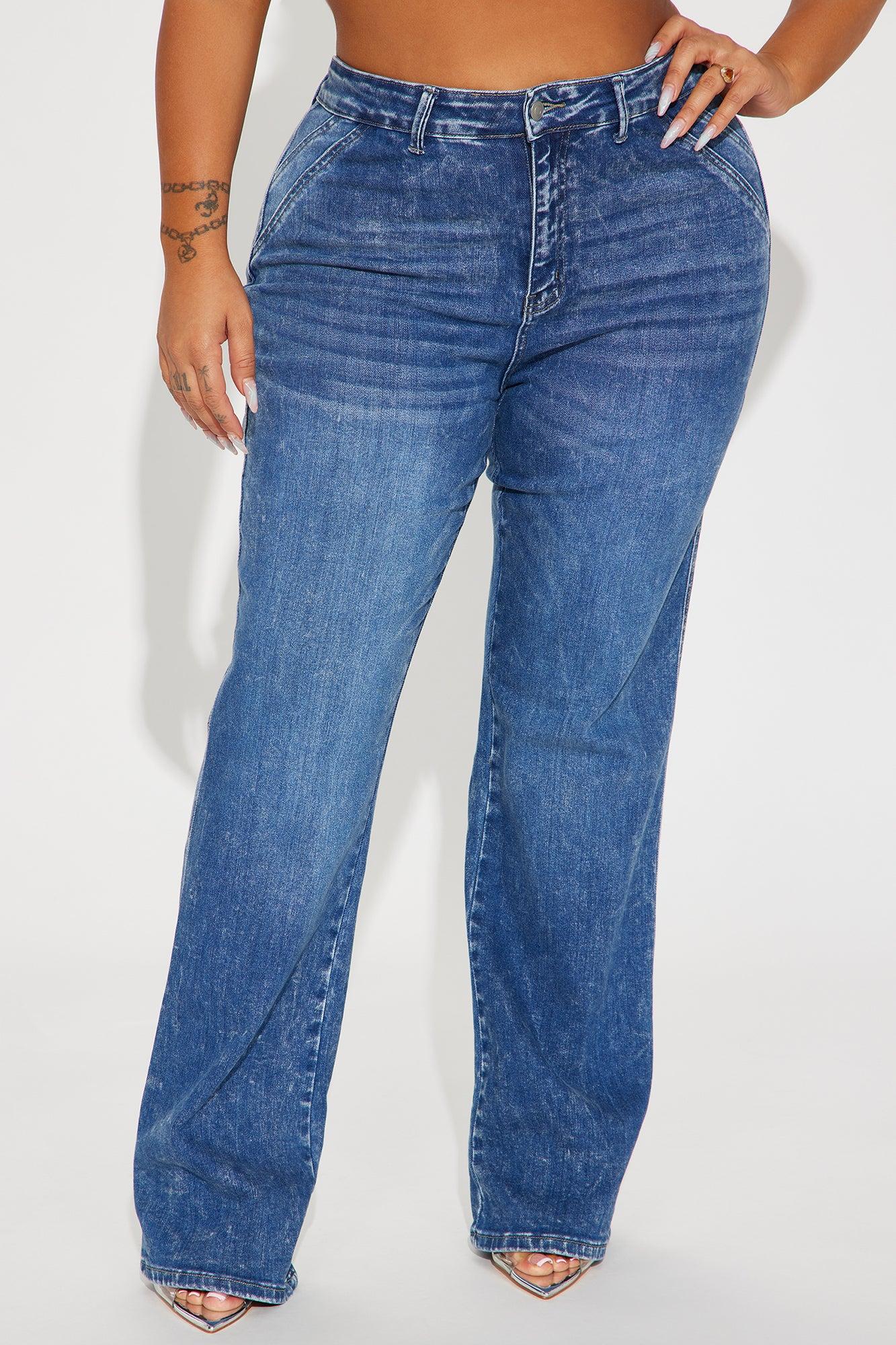 Making Good Points Stretch Flare Jeans - Medium Wash Product Image
