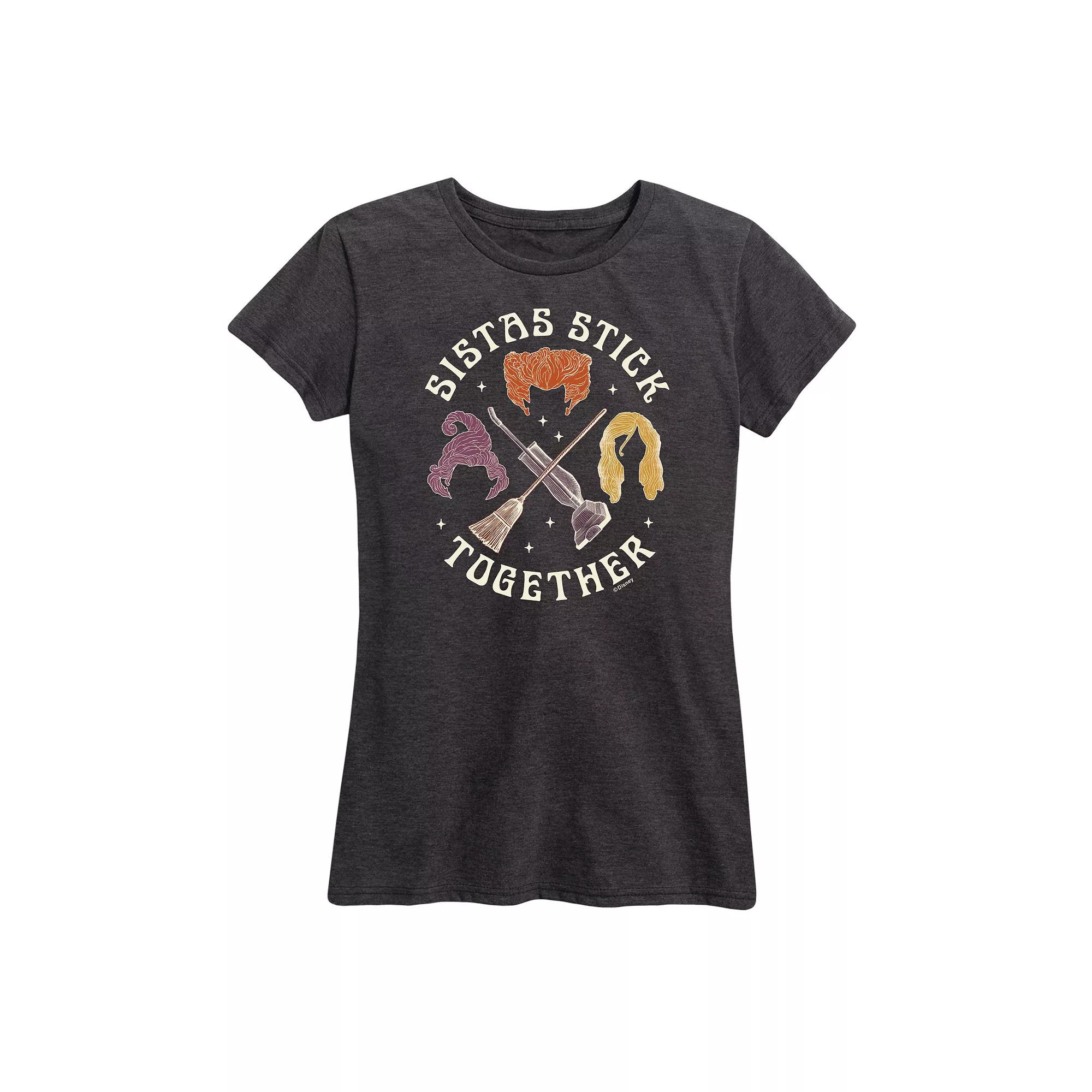 Disney's Hocus Pocus Women's Sistas Stick Together Graphic Tee, Girl's,  Product Image