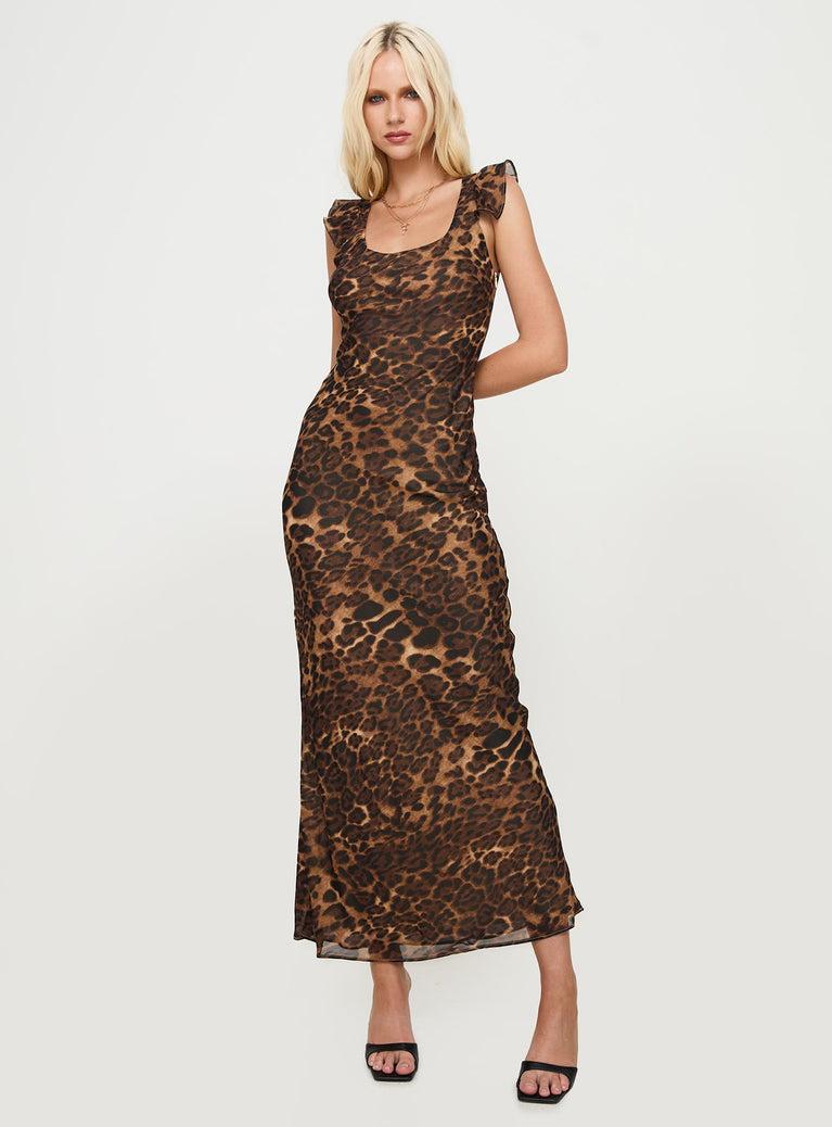 Channelle Maxi Dress Leopard Product Image