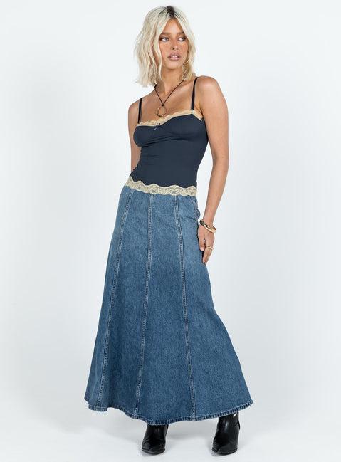 Top Model Cami Top Navy Product Image