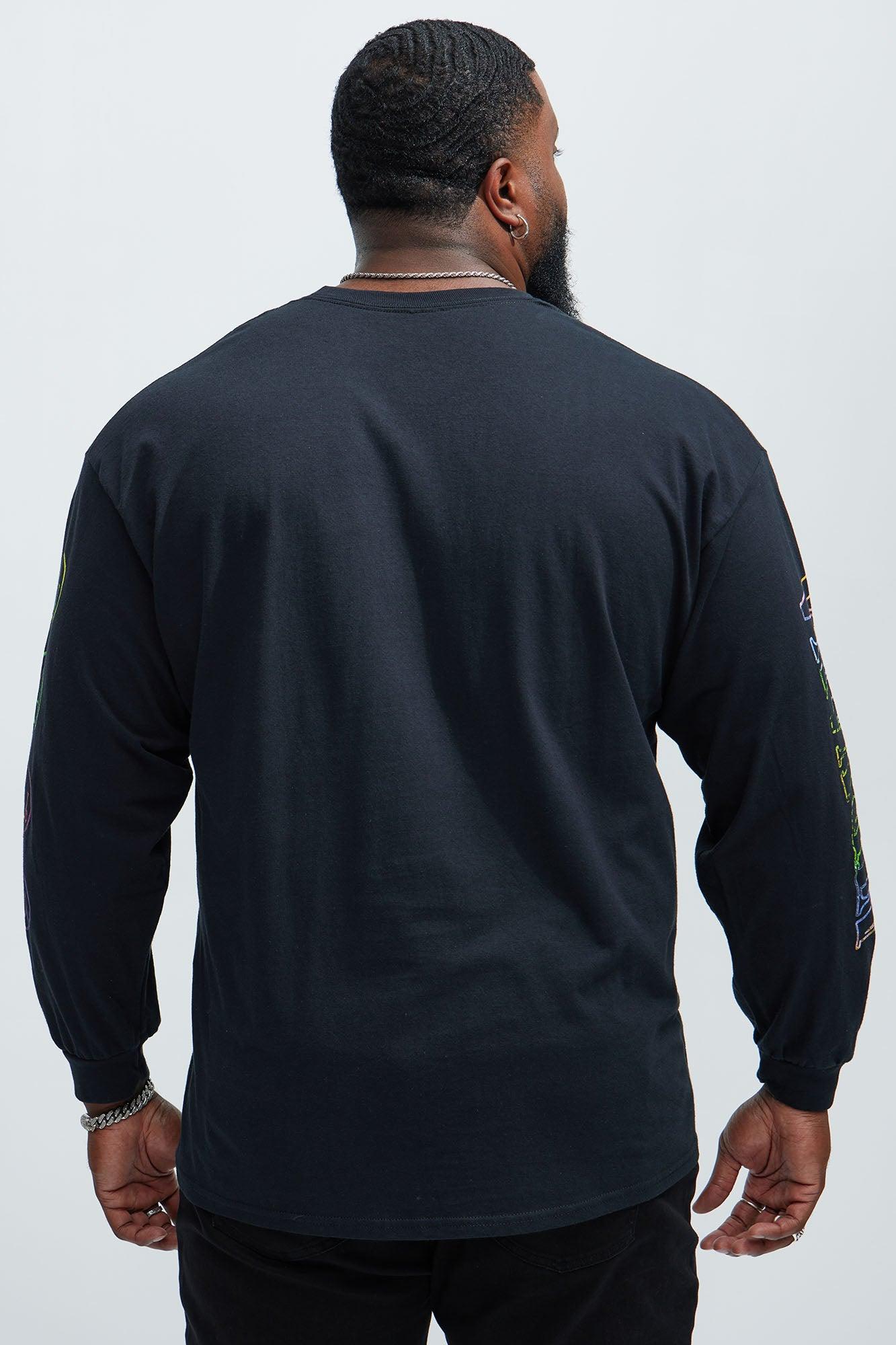 Nirvana Smiley Face Long Sleeve Tee - Black Product Image