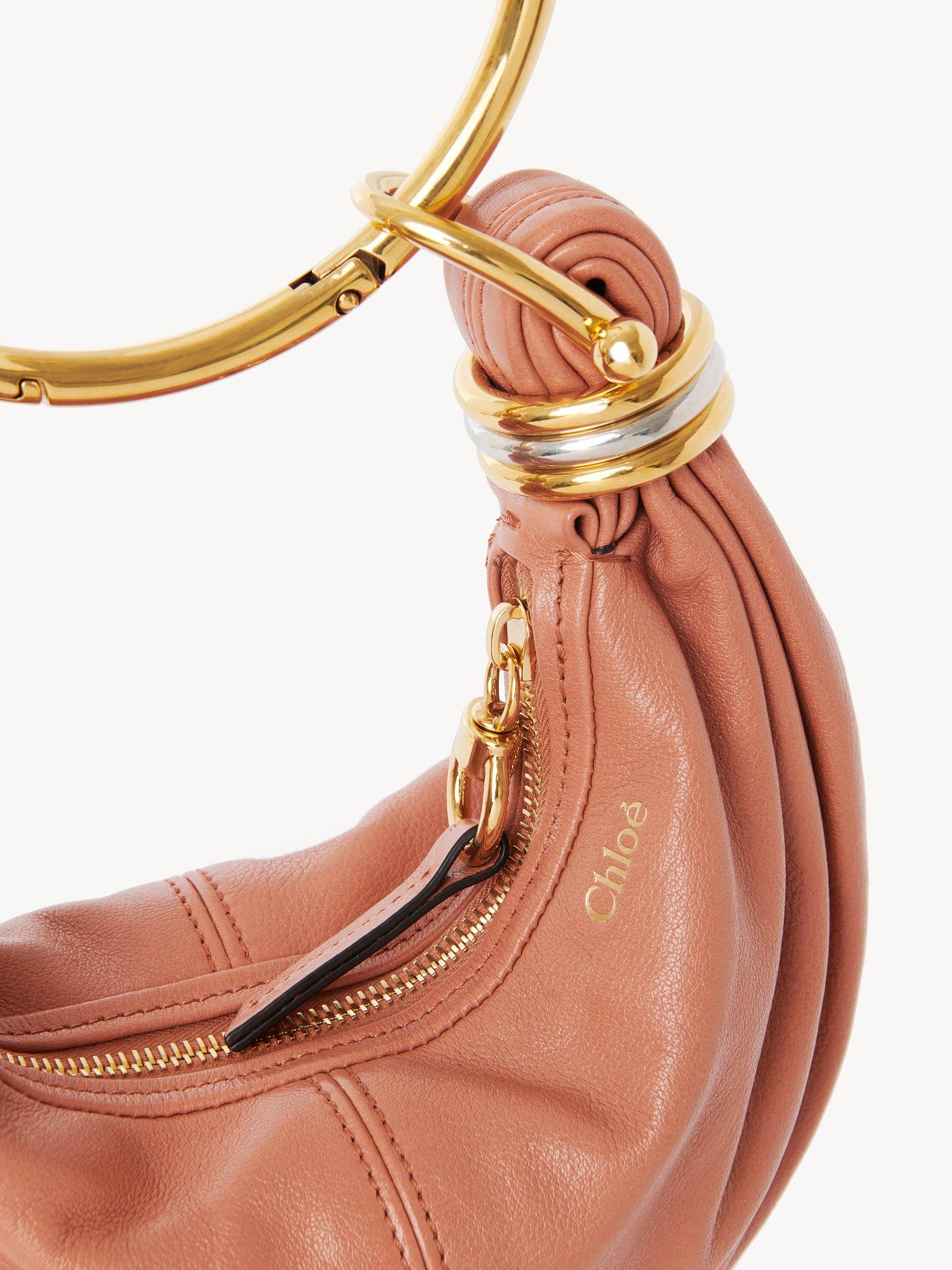 Mini Bracelet Hobo bag in grained leather Product Image