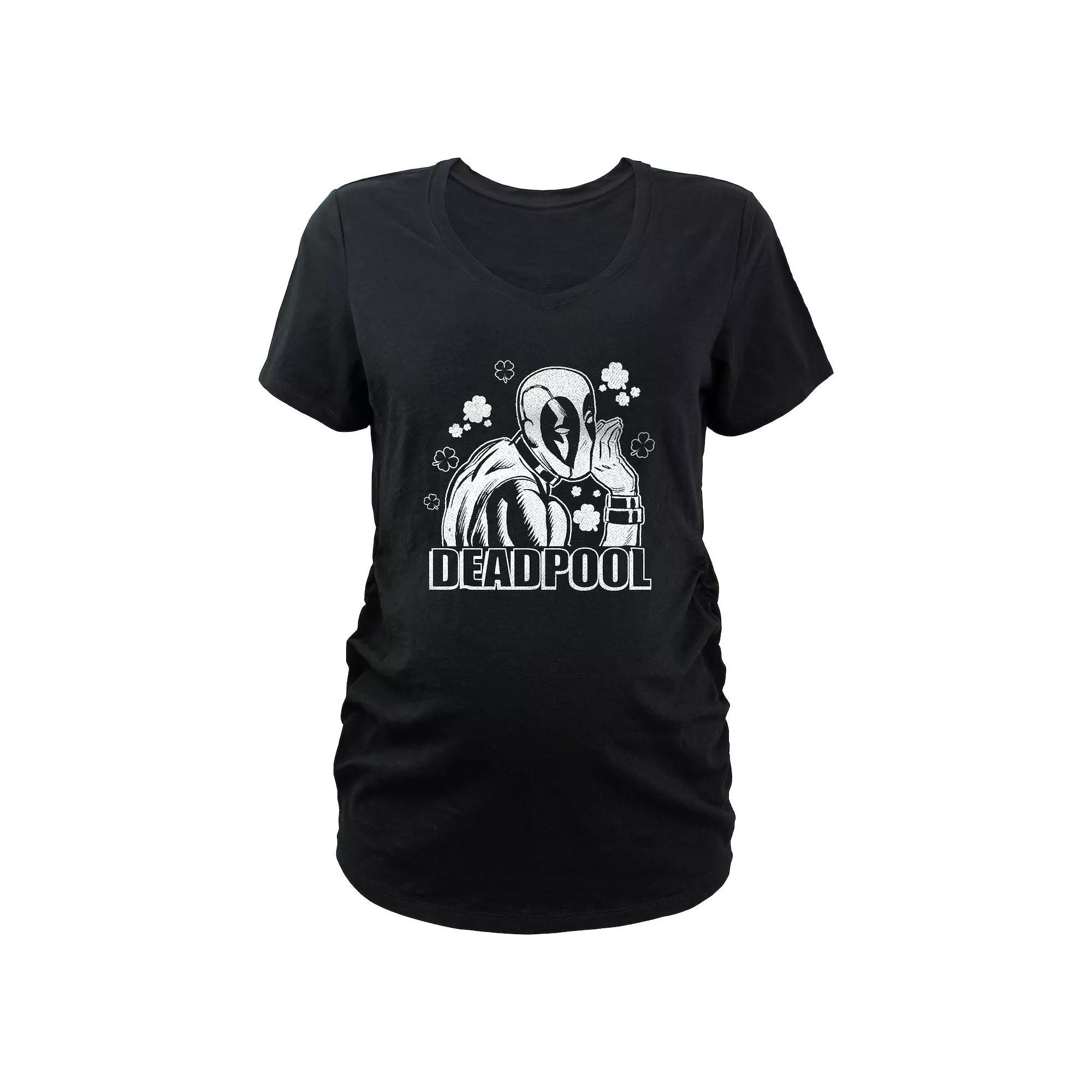 Maternity Marvel Deadpool Lucky Secret Graphic Tee, Women's,  Product Image