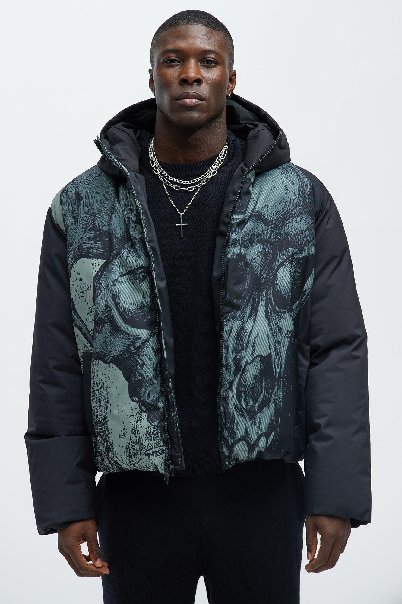 Azrael Hooded Puffer Jacket - Black Product Image
