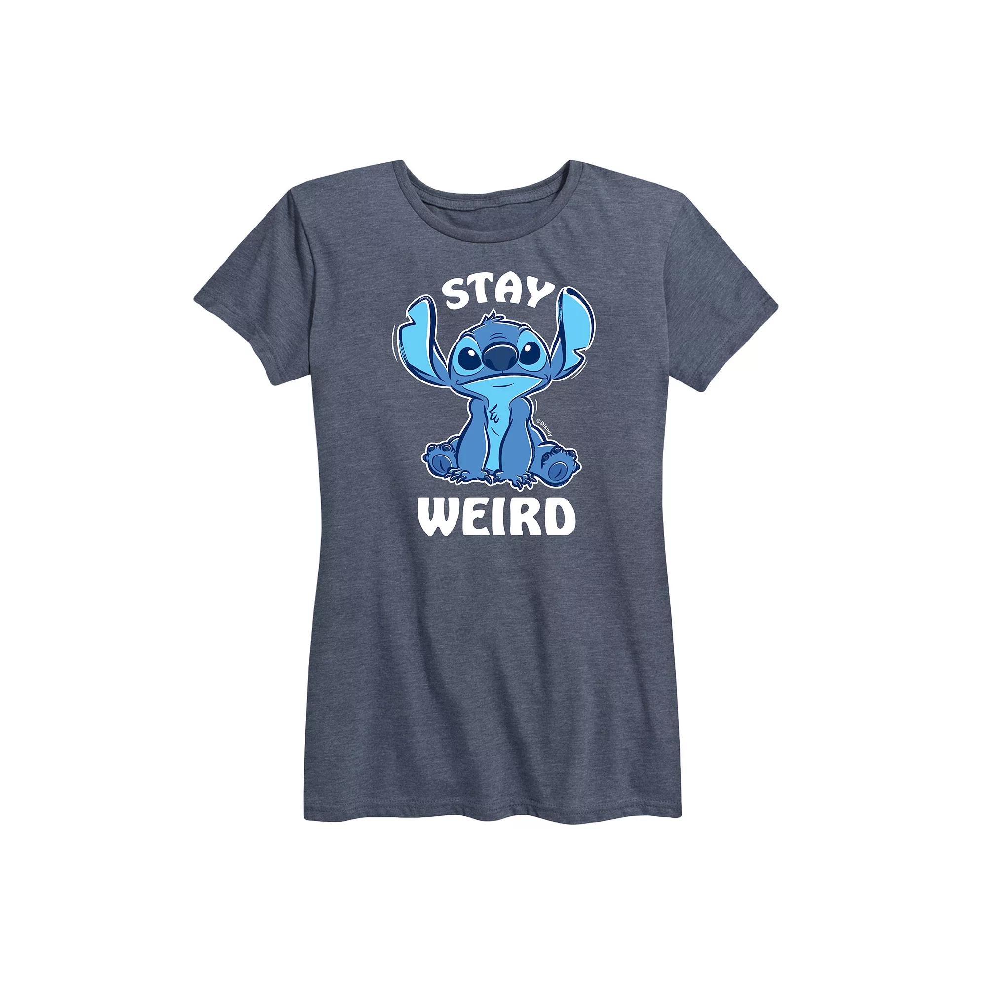 Disney's Lilo & Stitch Women's Stay Weird Graphic Tee,  Product Image