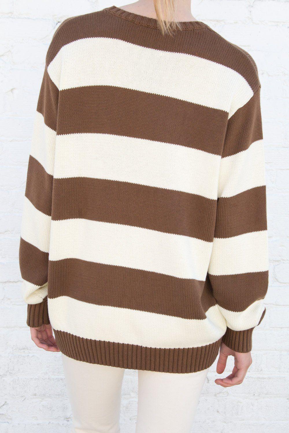 Brianna Cotton Thick Stripe Sweater Product Image