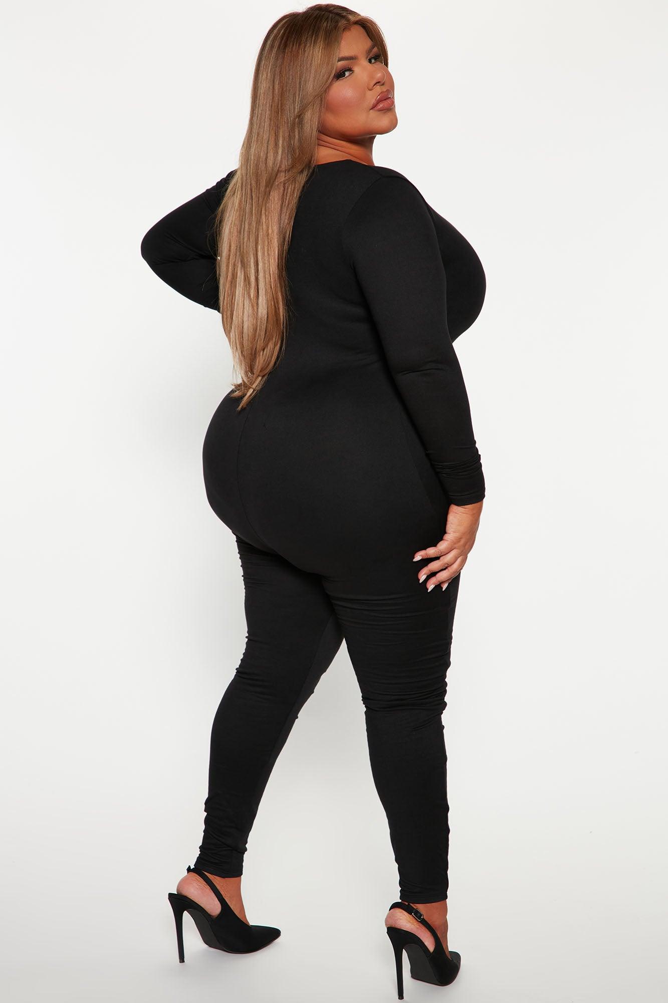 Feelin' Good Doubled Jumpsuit - Black Product Image