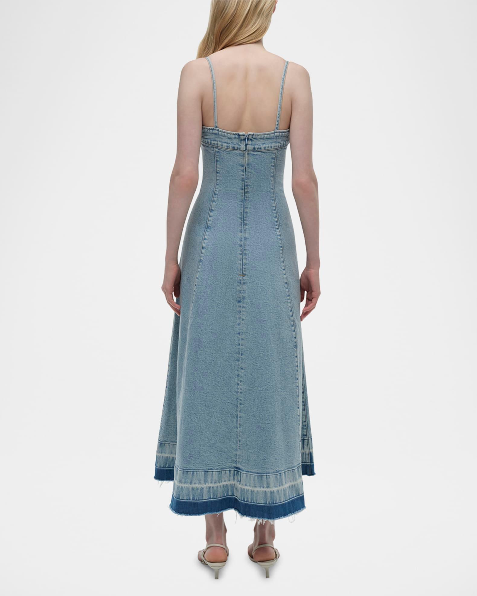 Clarissa Sleeveless Denim Dress Product Image