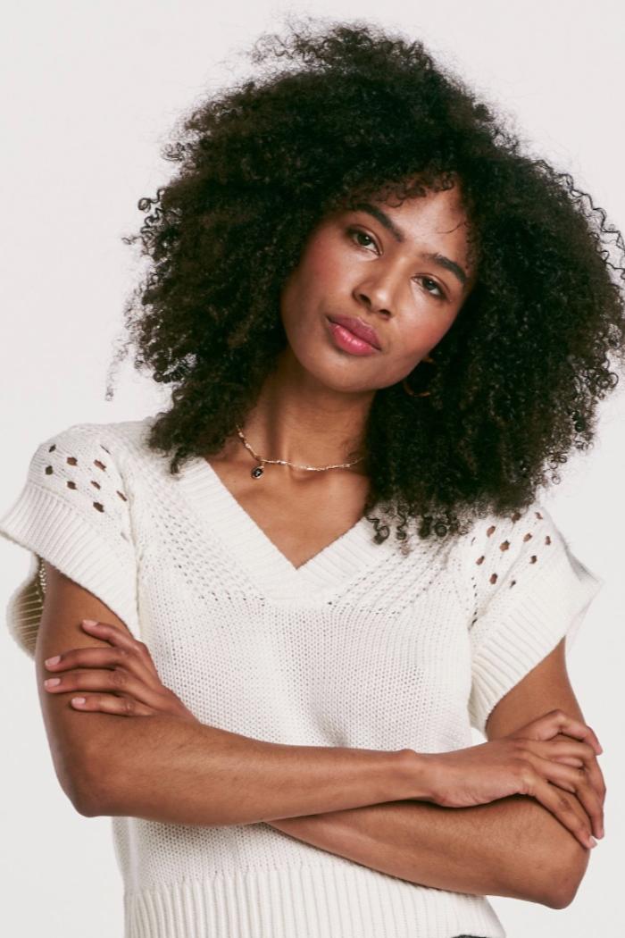 Renata Crochet Sweater Product Image