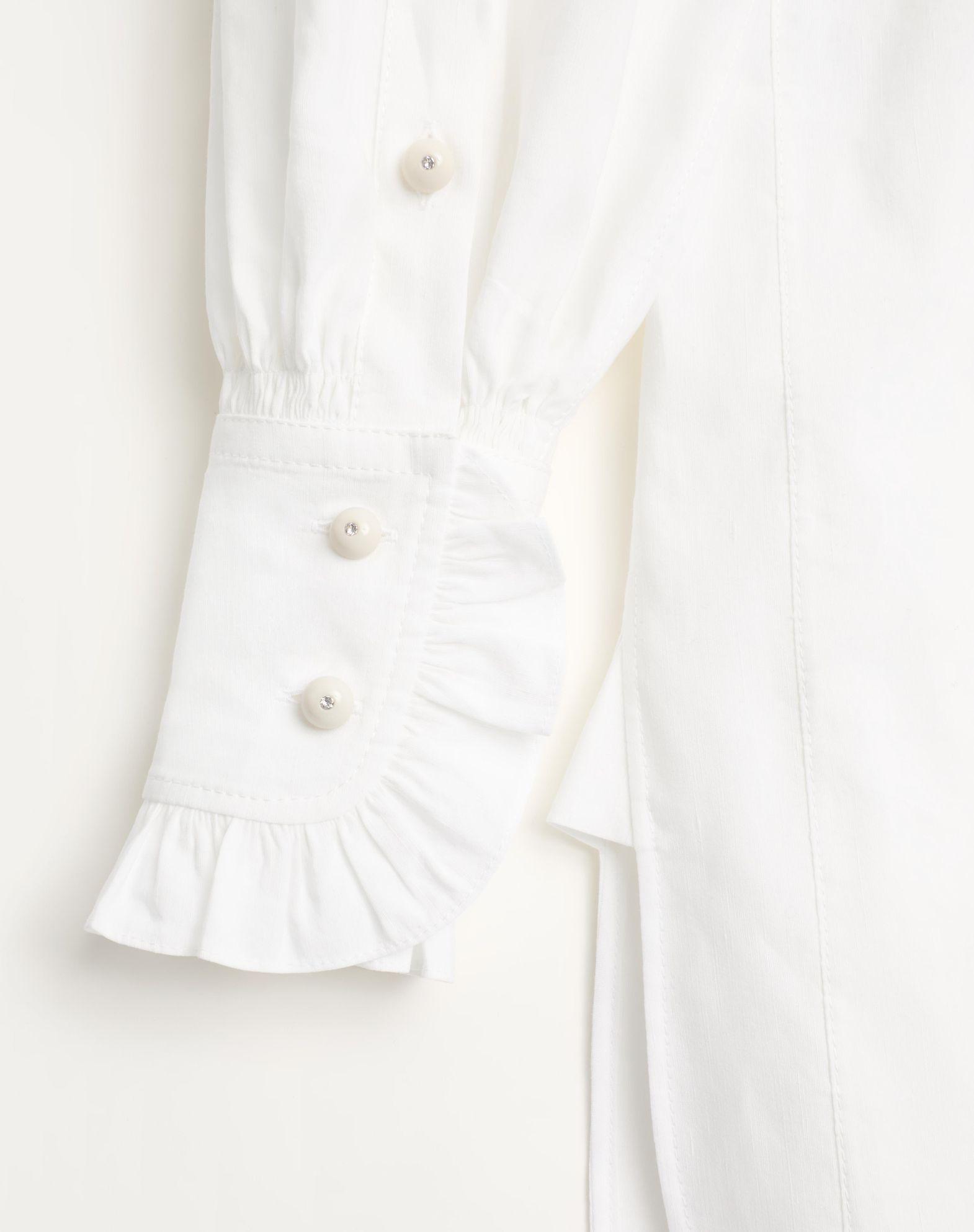 Short Dress In Cotton And Linen  Product Image