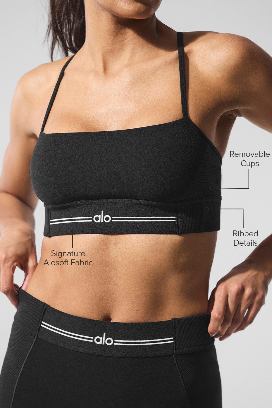 Alosoft Relay Bra - Black/White Female Product Image