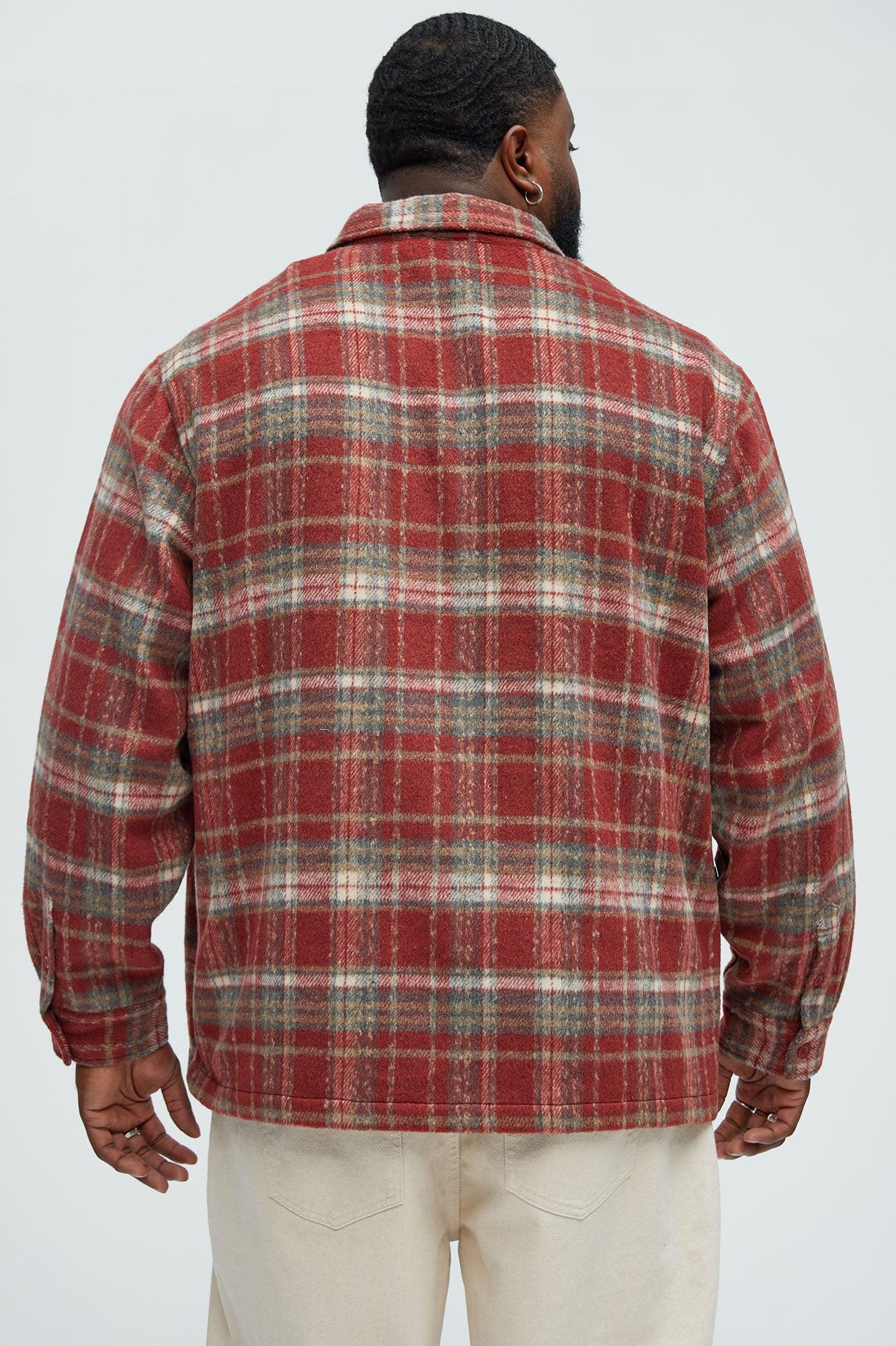 Tondo Plaid Button Up Shirt - Red/combo Product Image