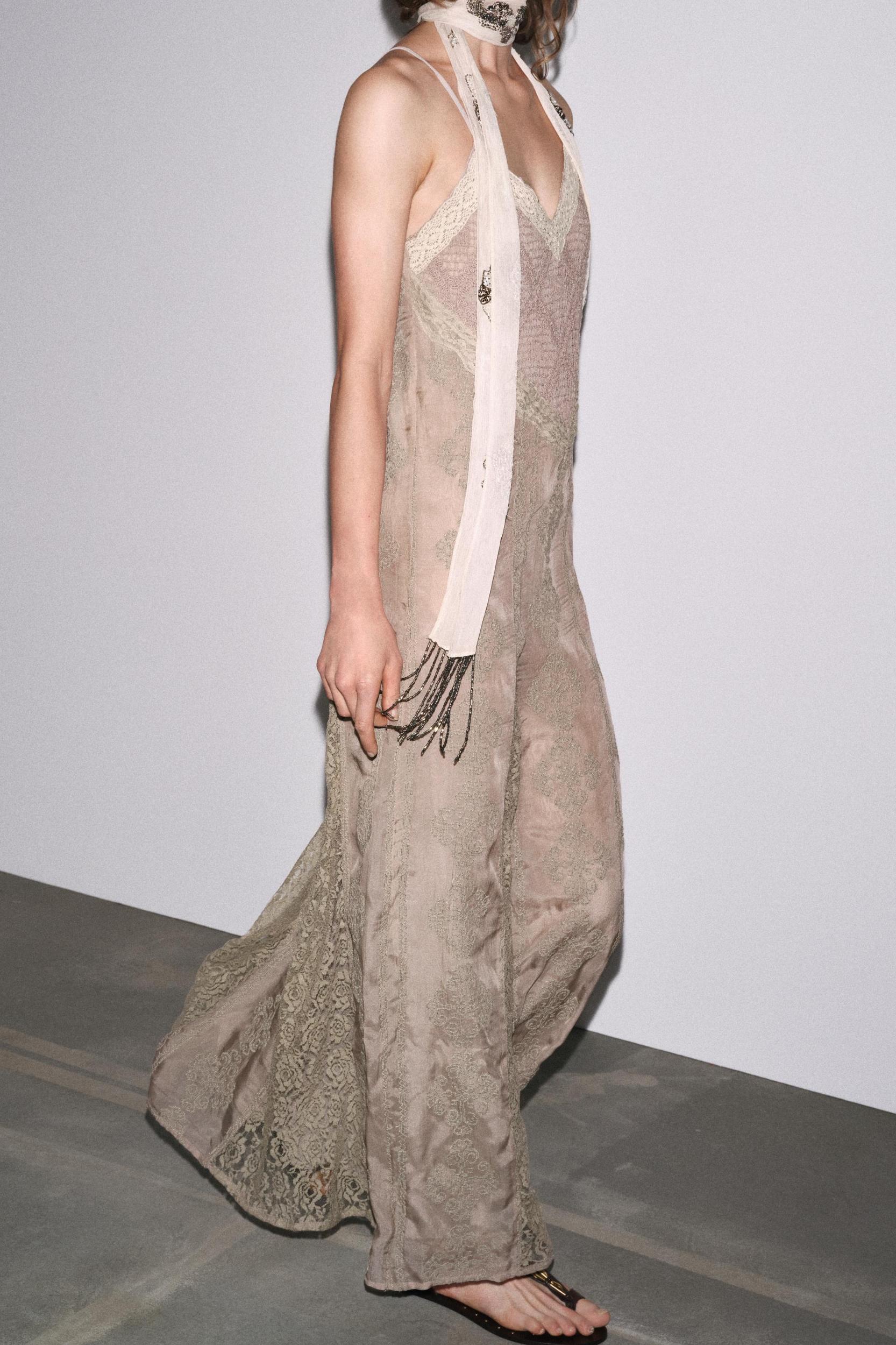 EMBROIDERED LACE DRESS Product Image