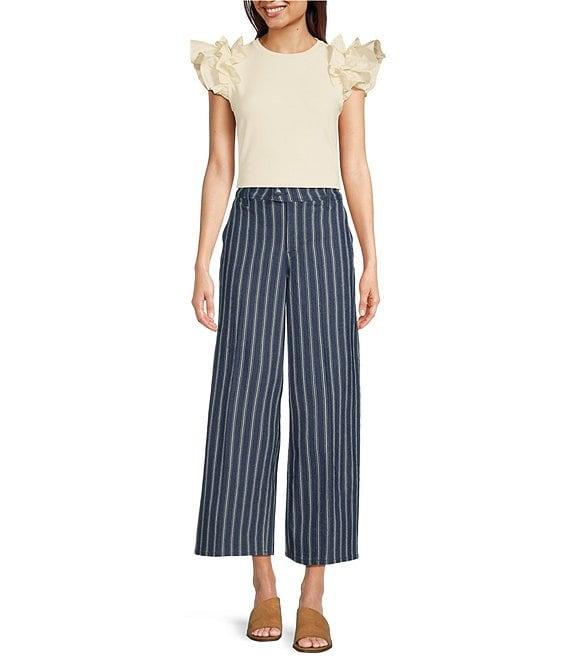 NYDJ Mona High Rise Striped Ankle Trouser Jeans Product Image