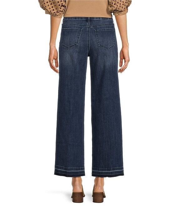 NYDJ Teresa Lift Tuck® Stretch Denim Wide Leg Released Hem Ankle Jeans Product Image