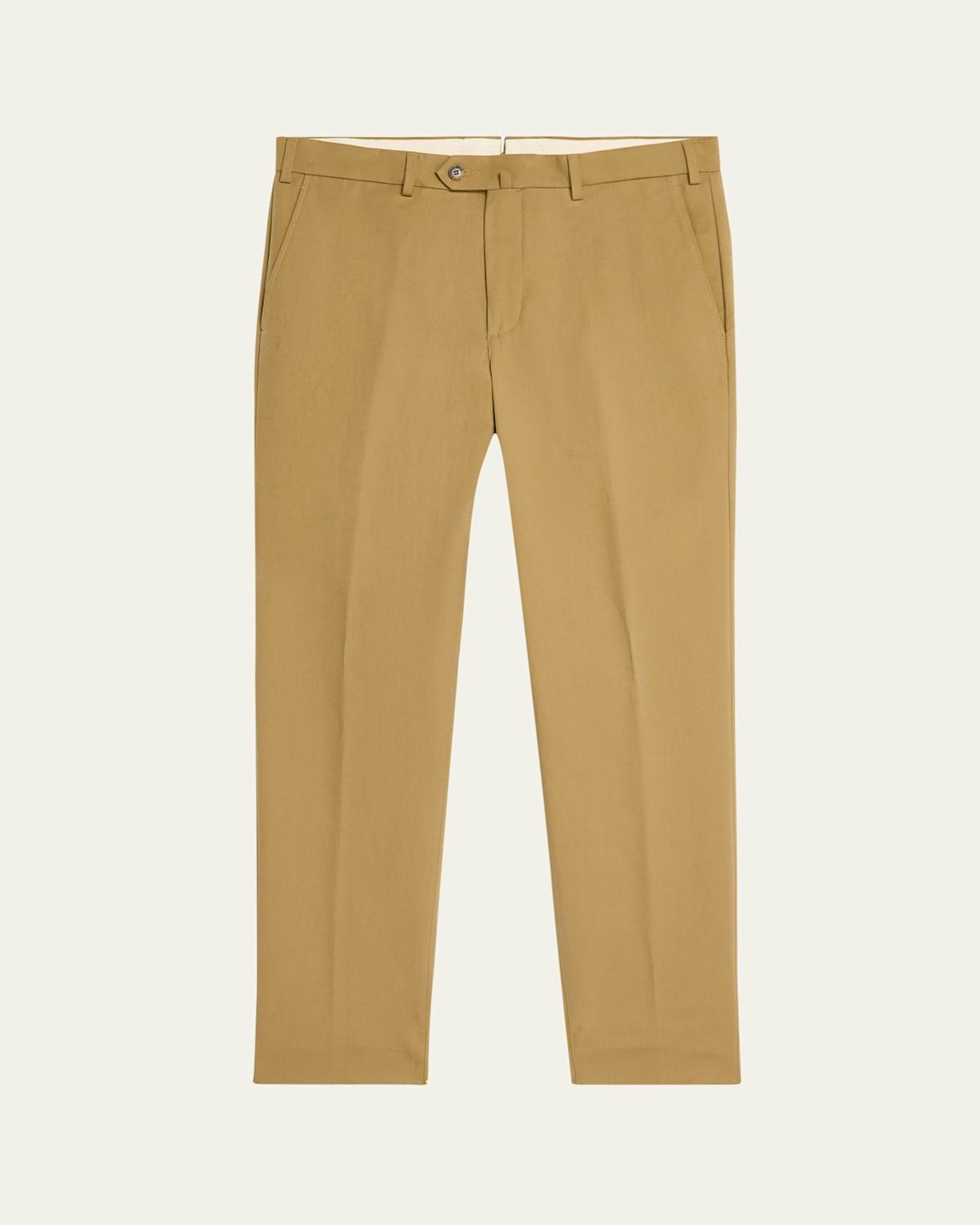 Mens Carlo Hyannis Straight Cotton Trousers Product Image