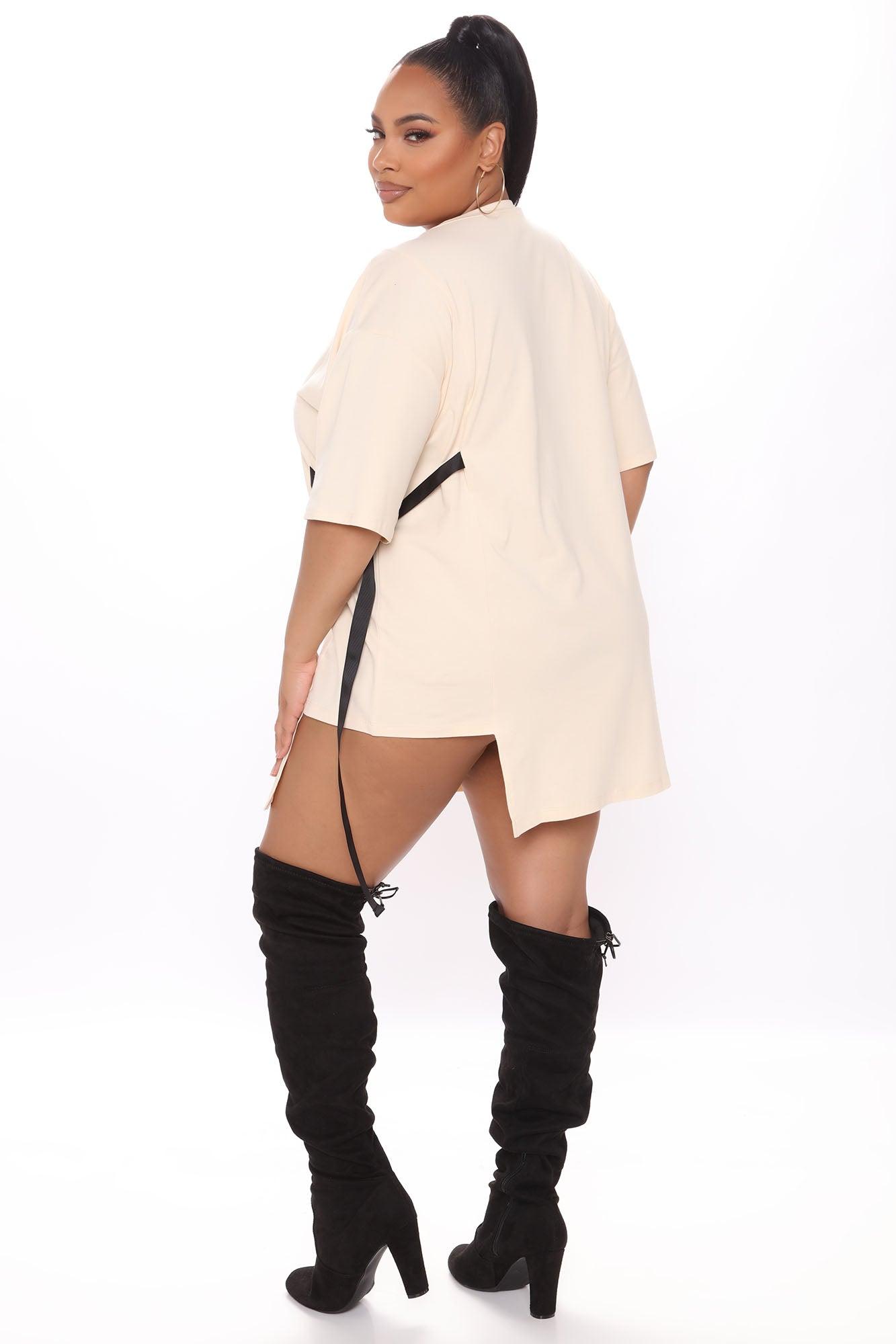 Overdressed Tunic Top - Cream/combo Product Image