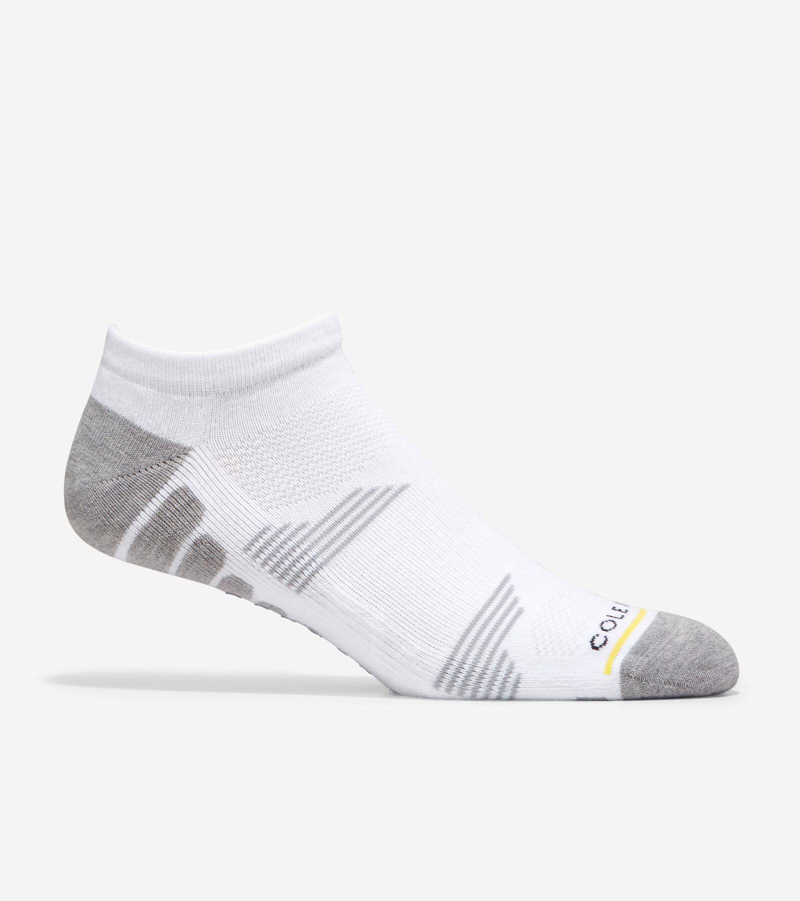 Men's ZERØGRAND Performance No-Show Socks in White | Cole Haan Product Image
